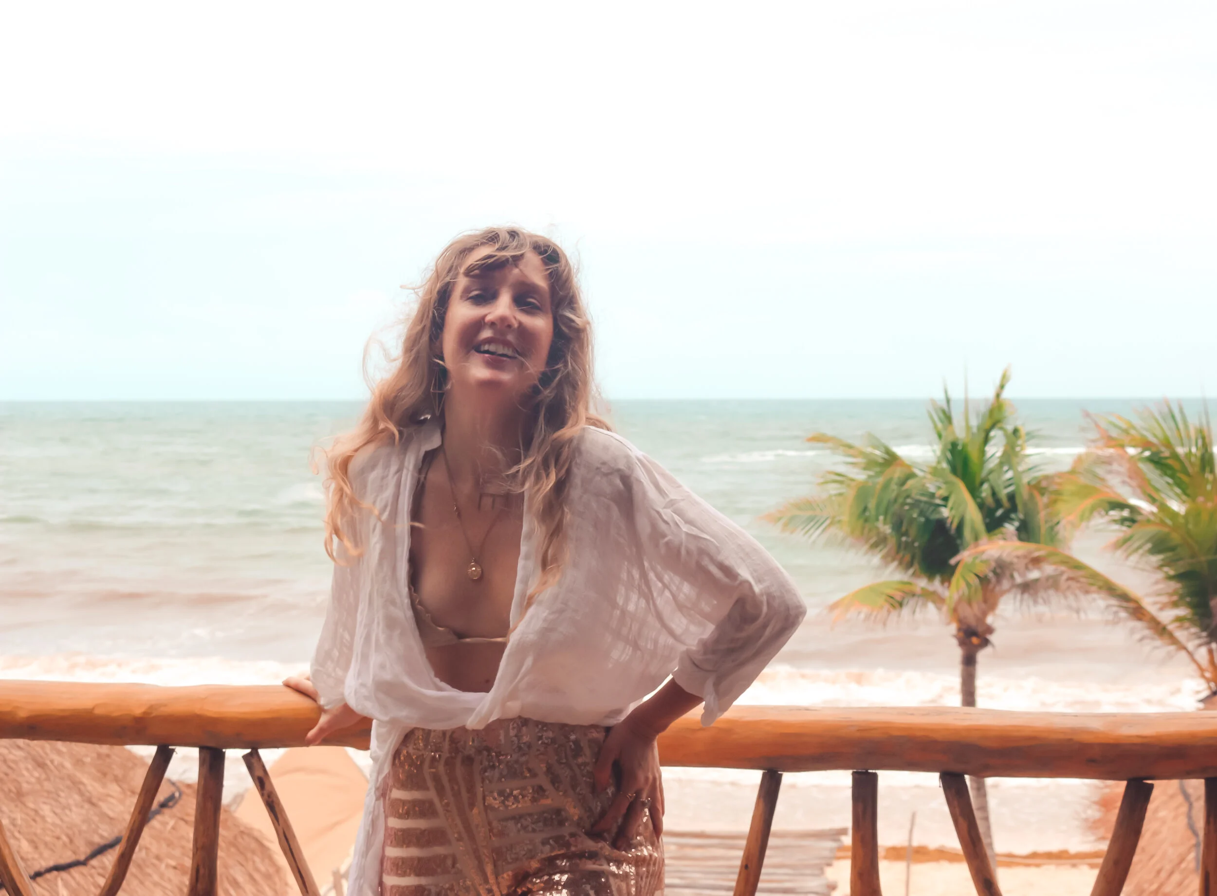 Me, laughing it all off in Tulum.
