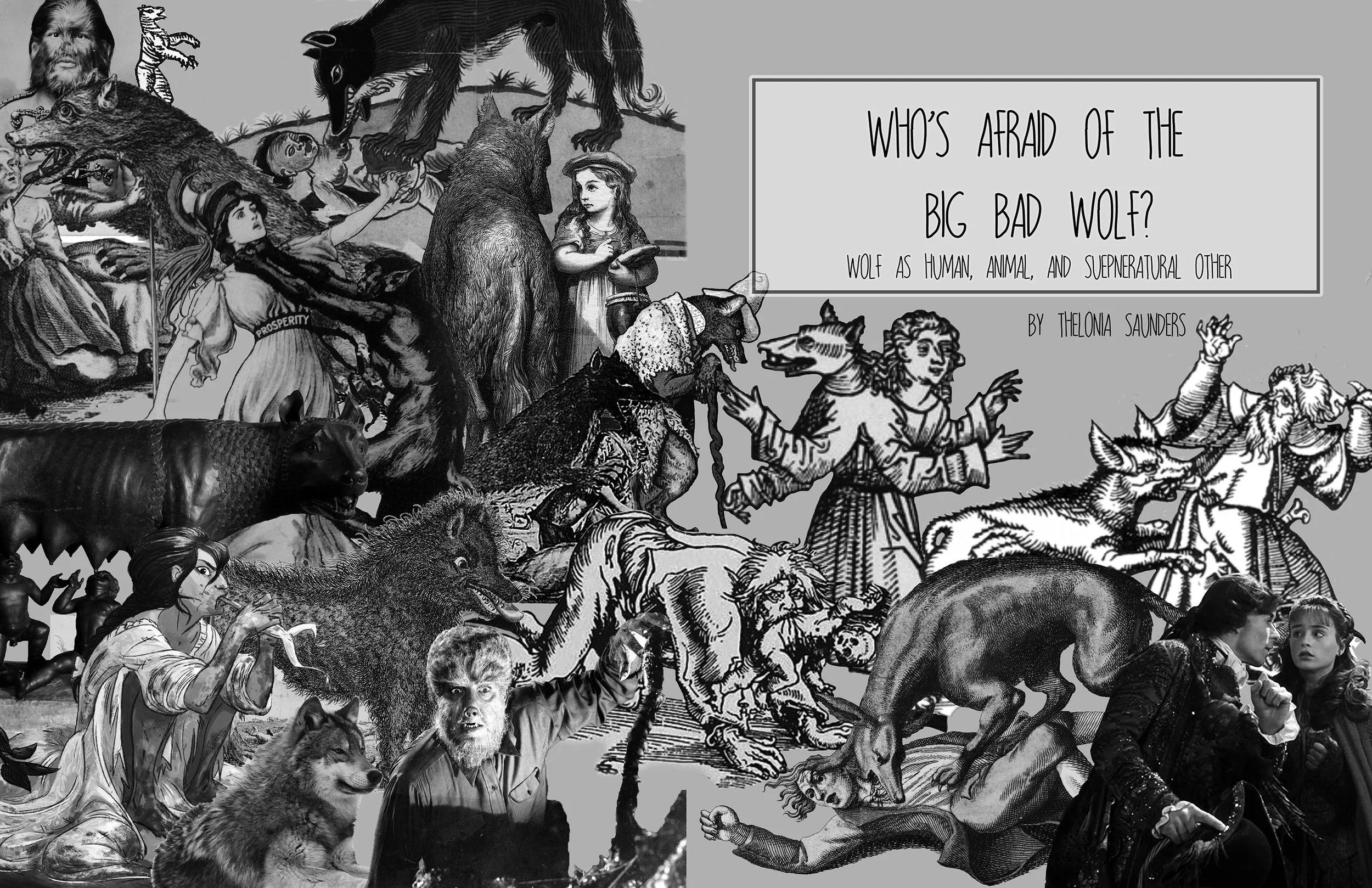 Cover made for English Honors Thesis (2016)