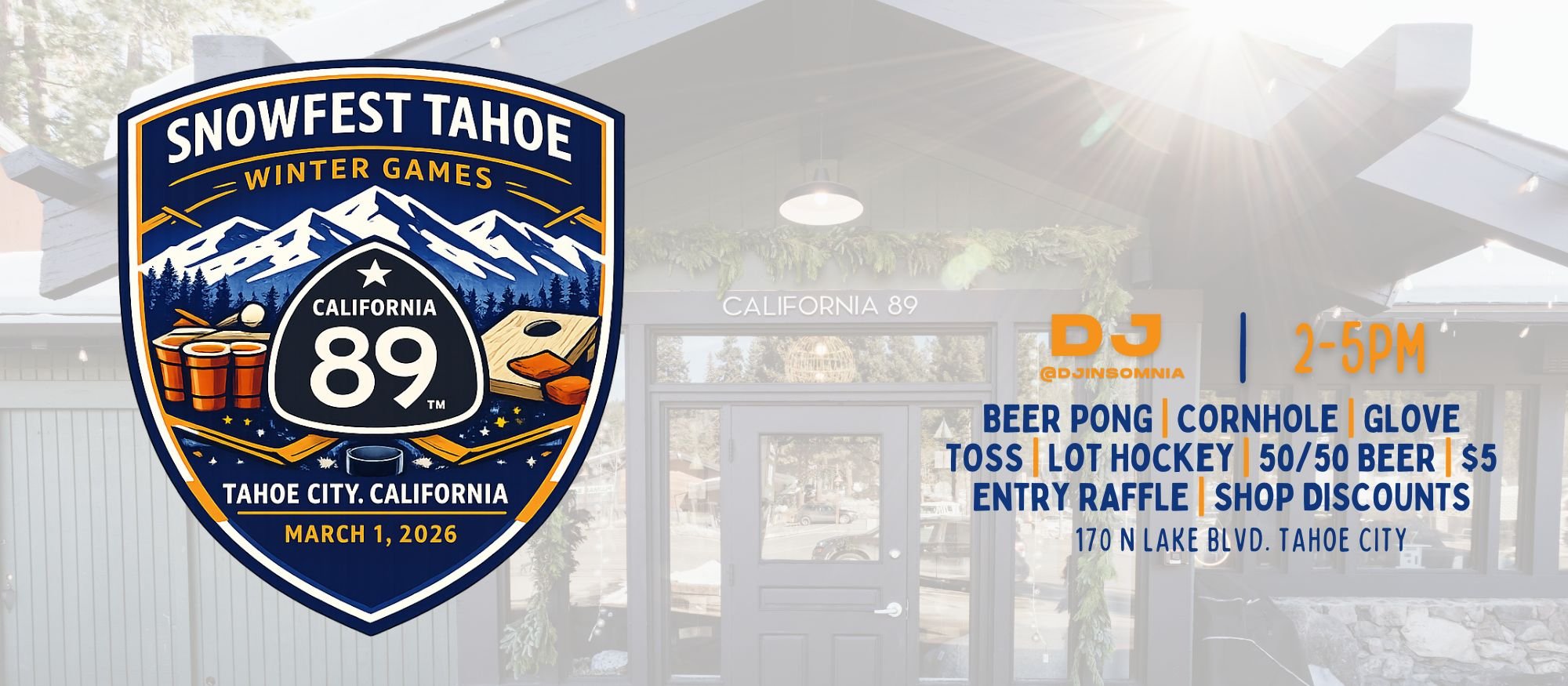 1st Annual SNOWFEST Winter Games at CA89