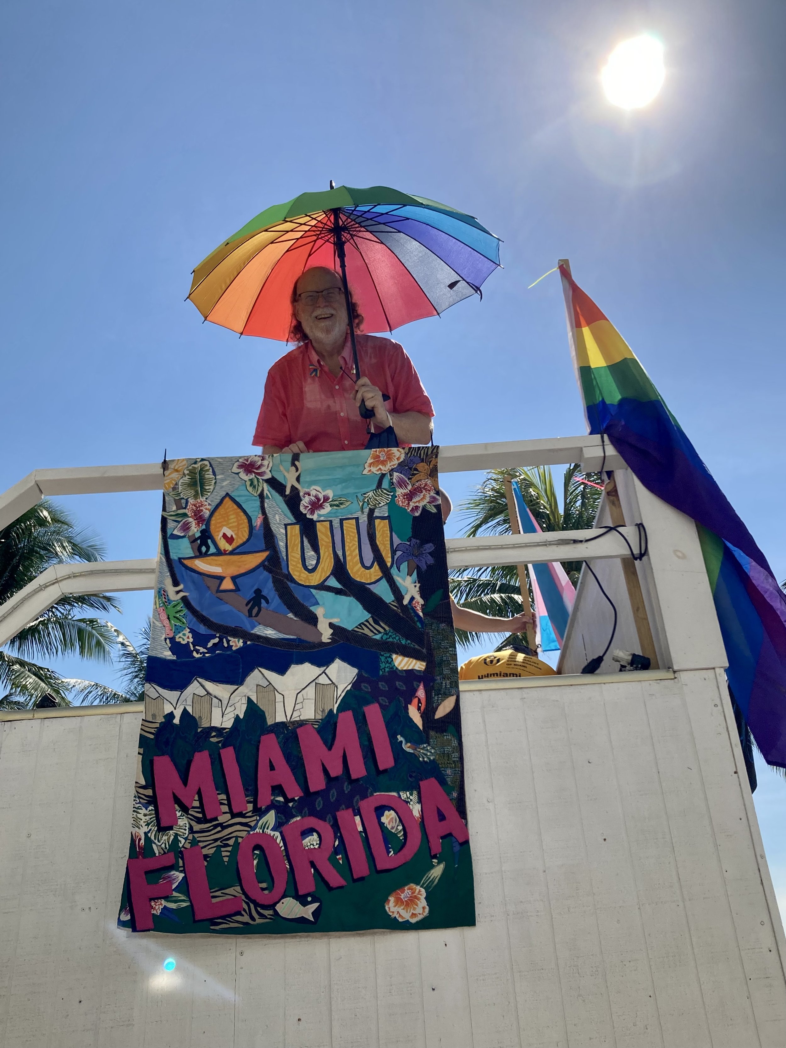 Float in Pride Parade Miami Beach 