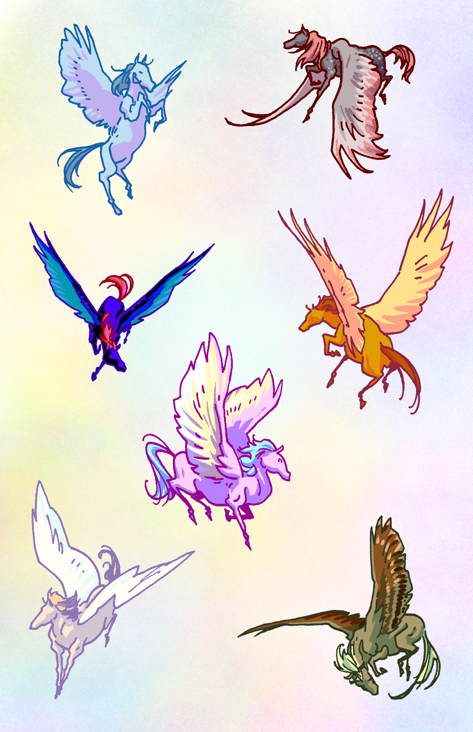 Pegasus Sticker Sheet