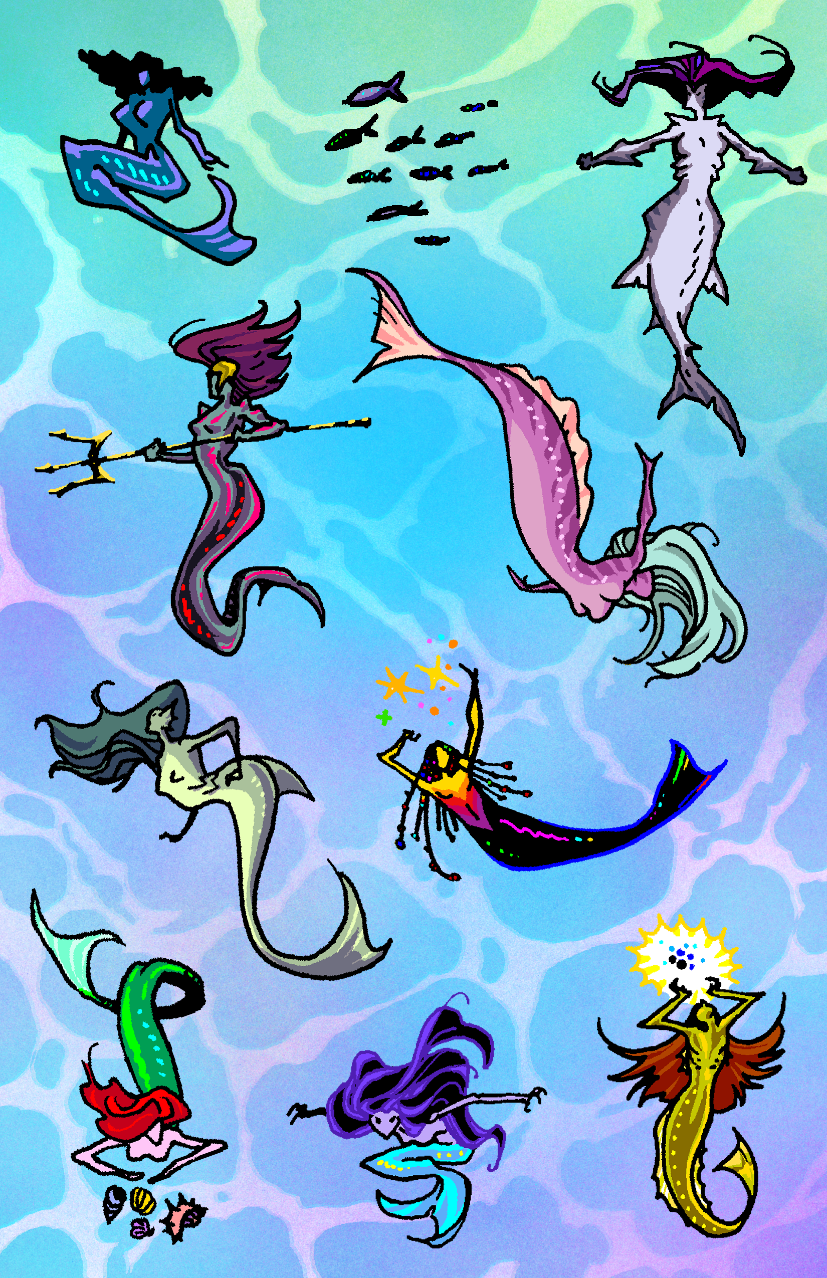 Mermaid Sticker Sheet