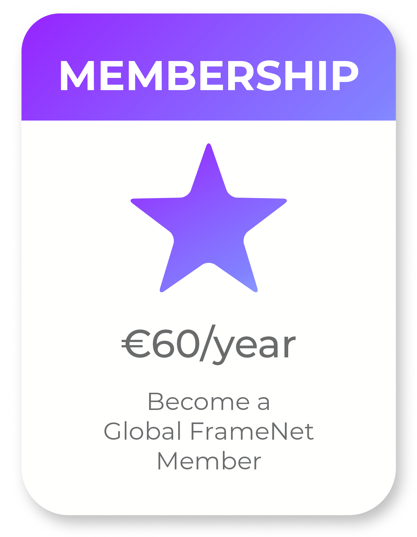 Global FrameNet Association Membership
