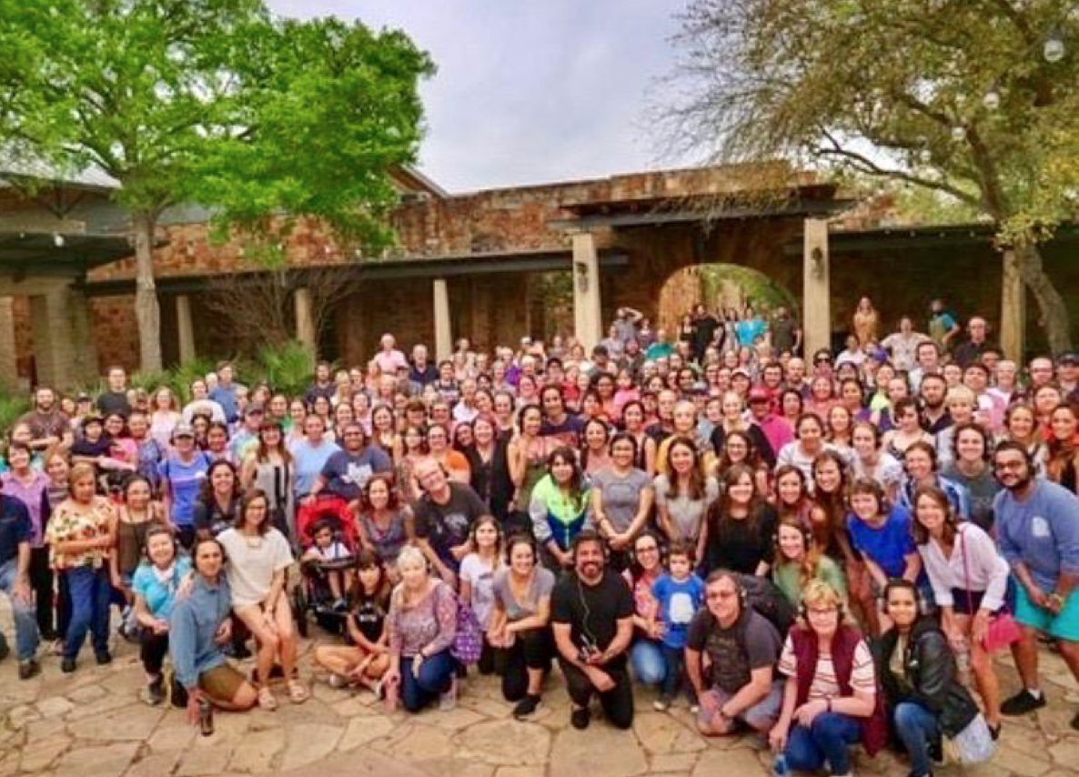 Those who walked and experienced Austin and its natural beauty alongside Murray Hidary and the MindTravelFoundation. [Courtesy of Mind Travel Music]