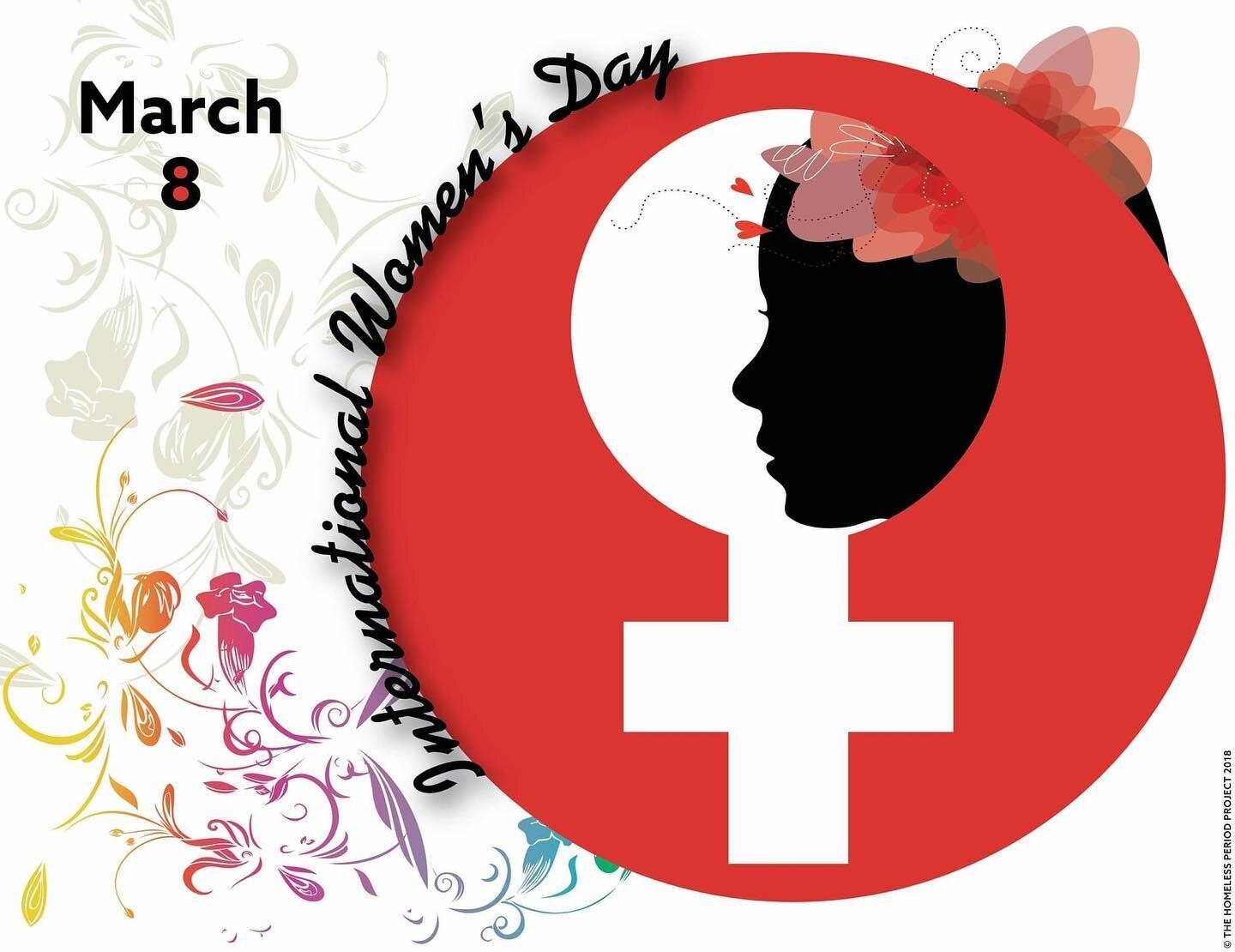 Please join me, Donna Stolzenberg, Melbourne Period Project The Homeless Period Ireland, National Homeless Collective, Melissa Soule, Brittany Martin The Homeless Period Project &amp; HPP Chapters in celebrating International Women's Day on March 8th