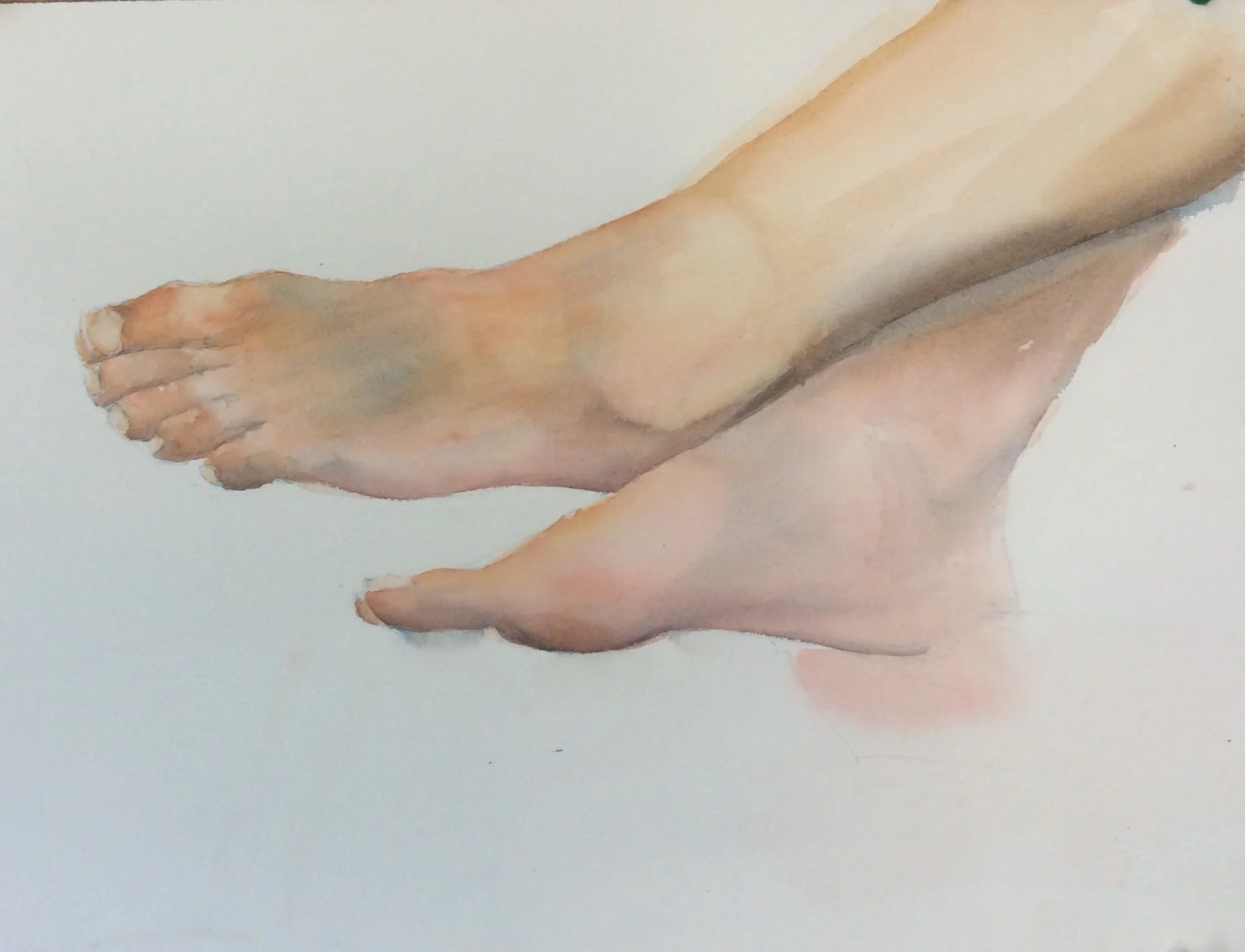 Pieds au repos