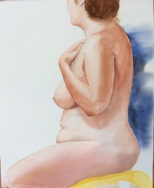 Julie, pose assise, deux heures