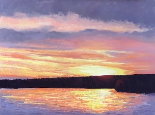 Coucher de soleil printanier sur le lac Memphrémagog / Spring Sunset on Lake Memphremagog