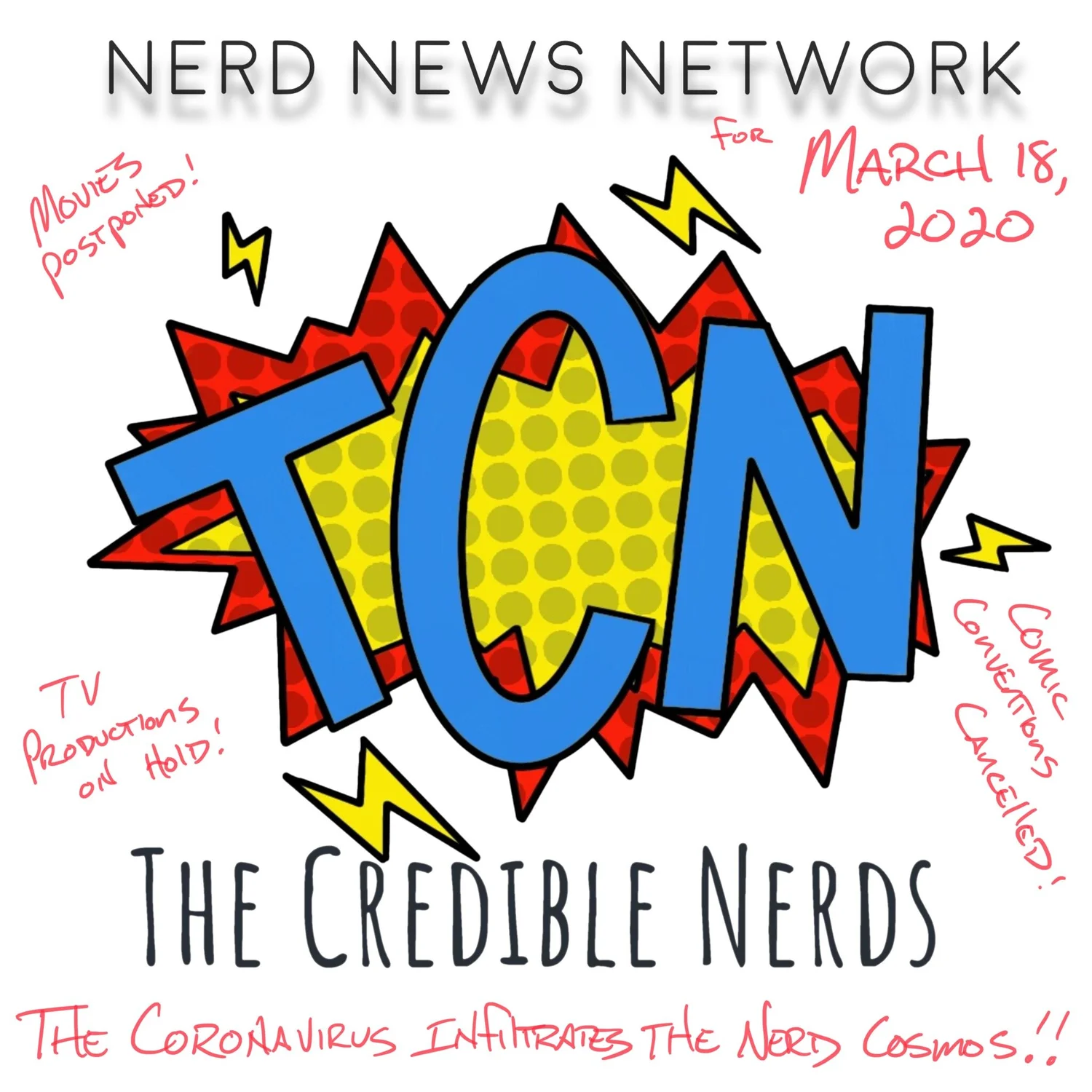 Nerd News Network for March 18, 2020 - The Coronavirus Infiltrates the Nerd Cosmos episode artwork