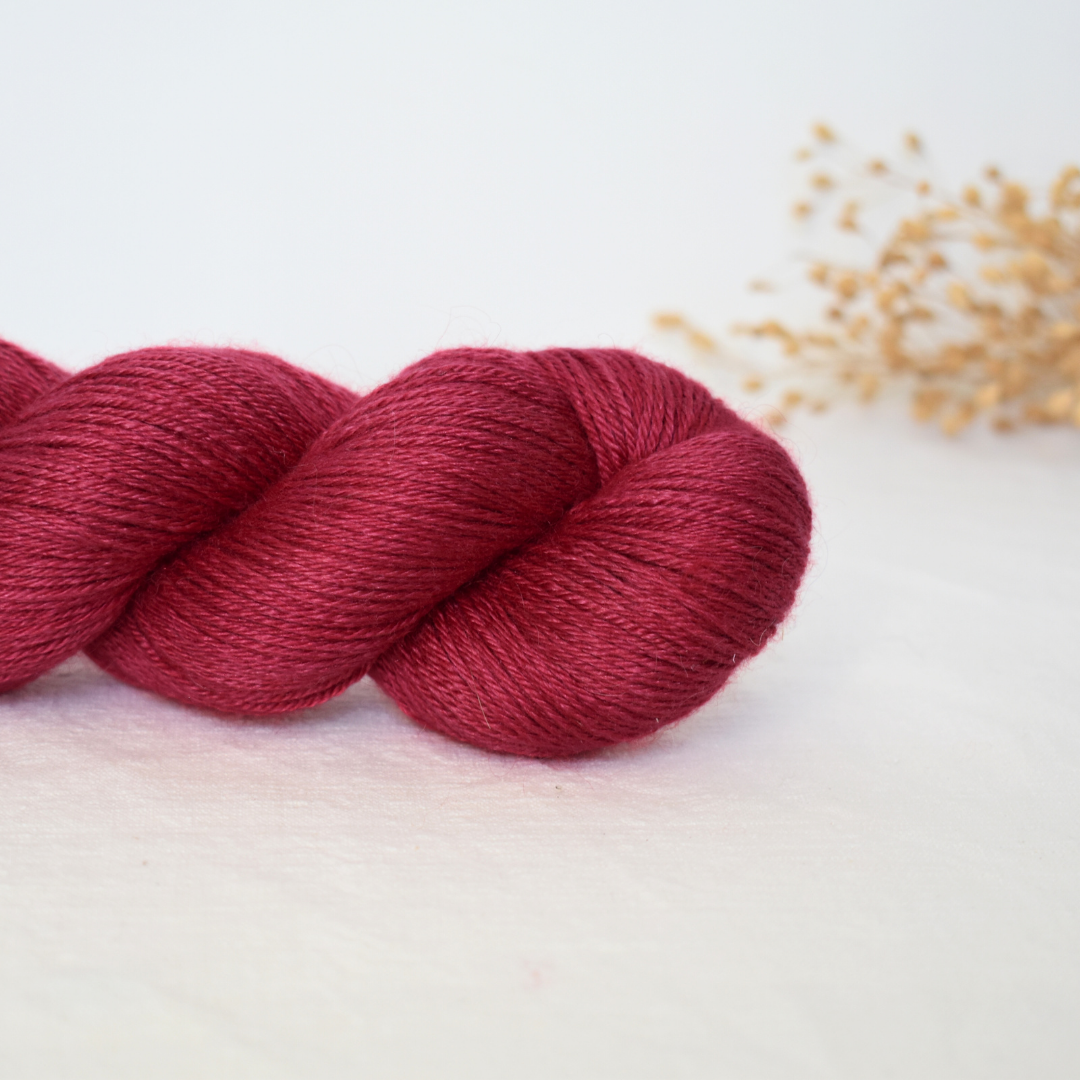 N°3 - Mérinos & Soie / CERISE