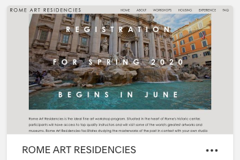 Rome Art Residencies - Art Workshops -