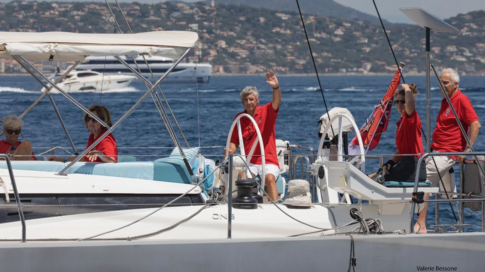 Philippe Milliet à la barre de son SKIP N BOU