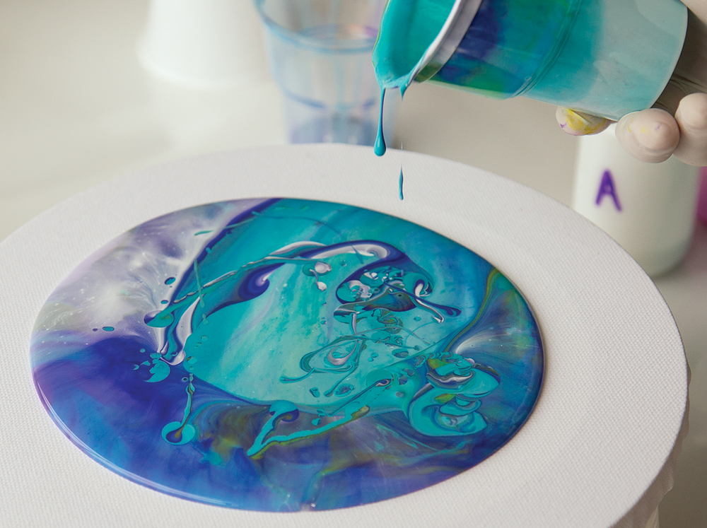 Acrylic Pour Painting at The Art Room