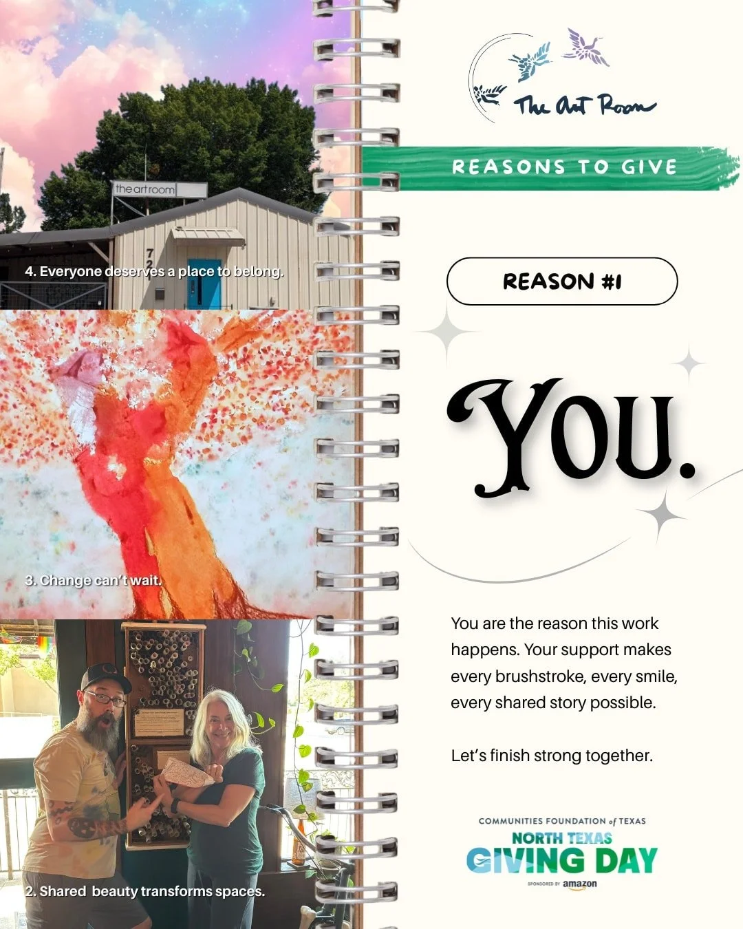 🎊 Reason #1: YOU.

You are the reason this work happens. Your support makes every brushstroke, every smile, every shared story possible.

Let&rsquo;s finish strong together. 💙

Donate today at our link in bio!
.
.
.
#community #mentalhealth #art #h