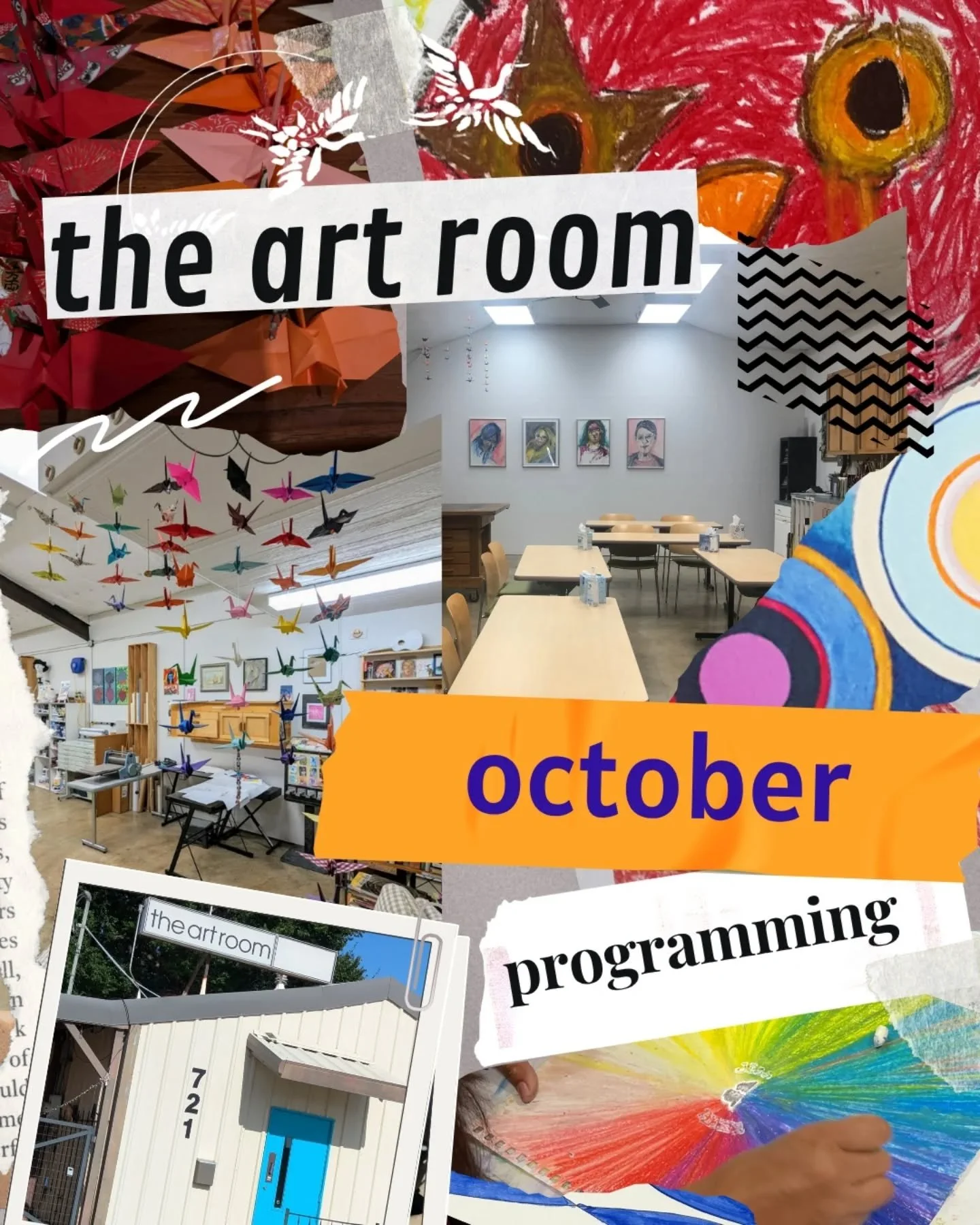 The Art Room has excellent and supportive programming lined up this October. ✨ Members: join us for terrific creative opportunities.&nbsp;

Note: The Art Room is available to members only-- 💗👉 learn more about joining via our link in bio! Membershi