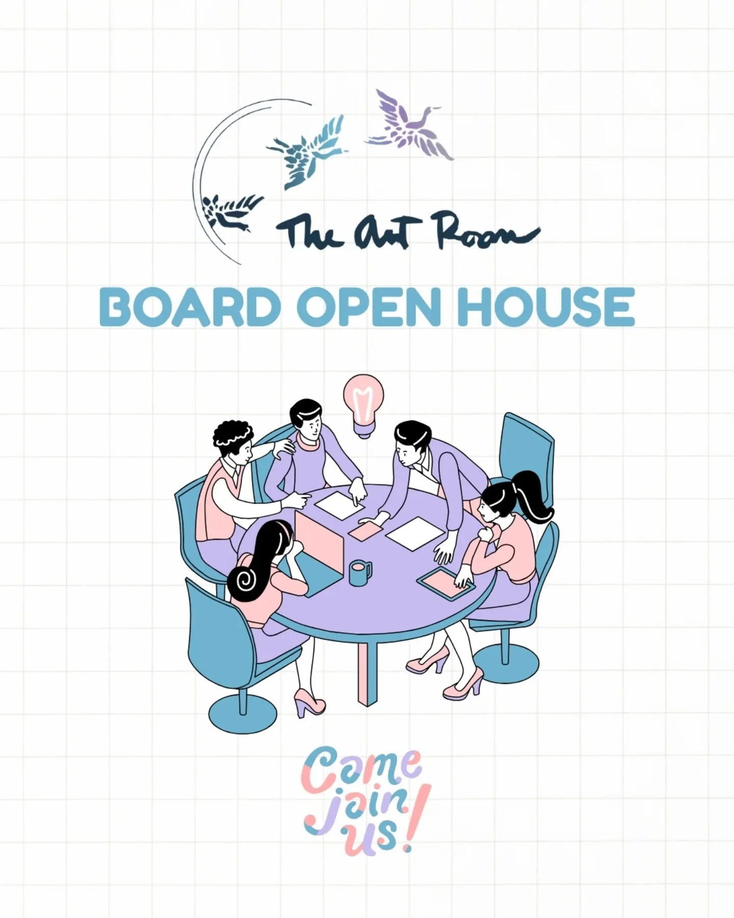 Do you care about the therapeutic value of art? Are you interested in supporting those with mental health challenges? 👉 You might be a great fit for The Art Room's board. 

🏠✨&nbsp;Join us for a&nbsp;Board&nbsp;Open House&nbsp;to see what makes The
