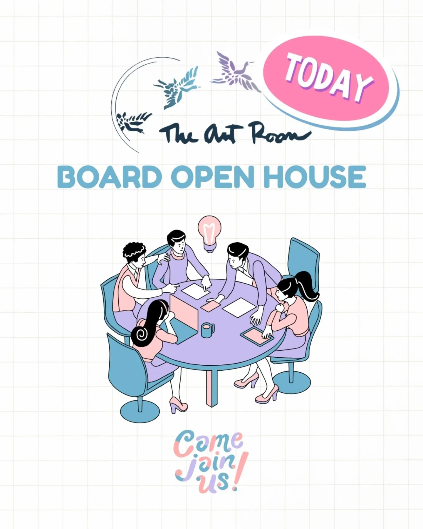 ‼️ It's today! 🎨 Do you care about the therapeutic value of art? Are you interested in supporting those with mental health challenges? 👉 You might be a great fit for The Art Room's board. 

🏠✨&nbsp;Join us for a&nbsp;Board&nbsp;Open House&nbsp;to 