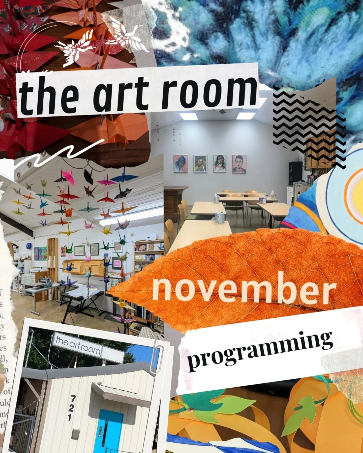 The Art Room has excellent and supportive programming lined up this November. ✨ Members: join us for terrific creative opportunities.&nbsp;

Note: The Art Room is available to members only-- 💗👉 learn more about joining via our link in bio! Membersh