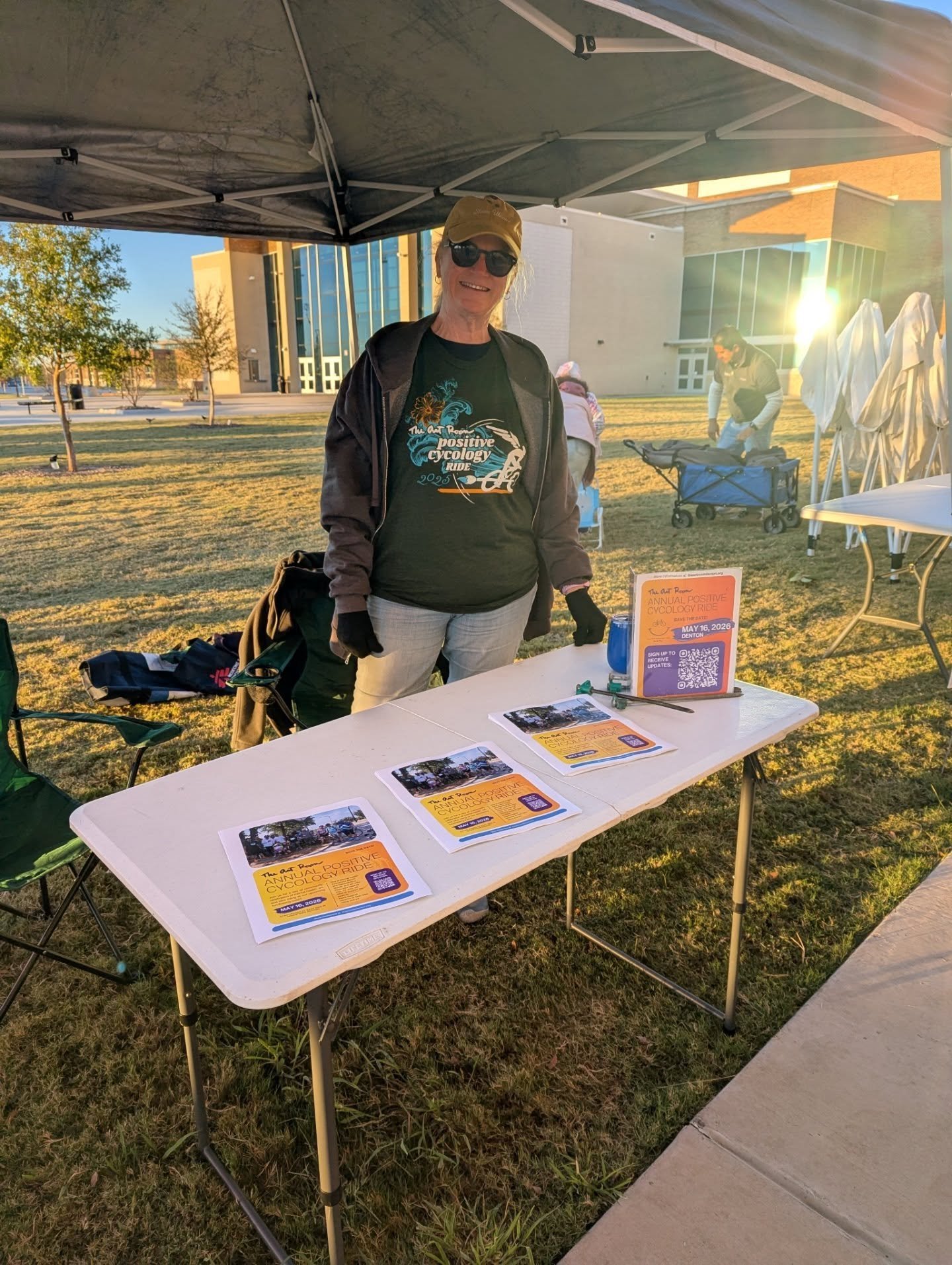 The Art Room had a great time at @dentonturkeyroll last weekend! Members of The Art Room family rode, and thanks to @dentonturkeyroll we also had a booth promoting our May 16, 2026, Positive Cyology Ride fundraiser. See our link in bio to sign up for