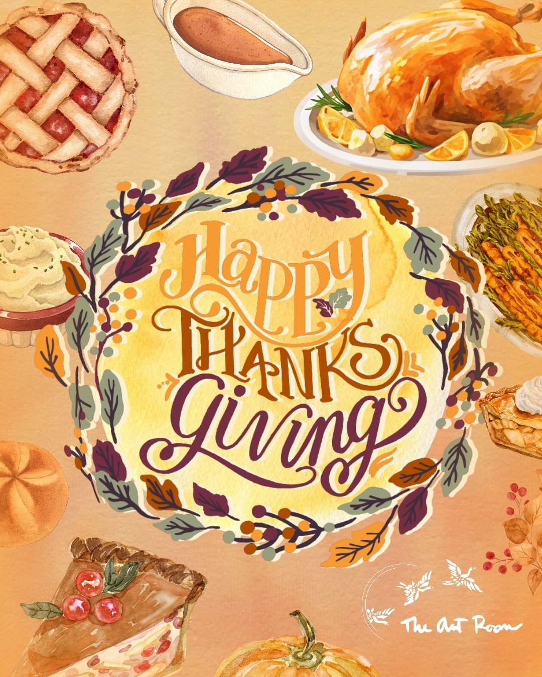 Happy Thanksgiving. 🧡 

Today we're reflecting on our deep gratitude for all of our individual donors, businesses, and the Denton community for its steady and warm support of The Art Room. Without you, we couldn't deliver our mission of a safe, supp