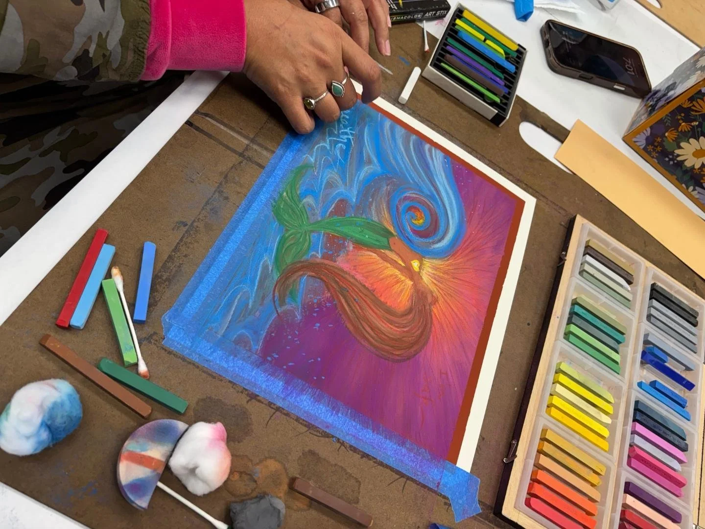 A look back at the amazing work created at last week's Therapeutic Thursday workshop. ✨

Last week we explored mindfulness practice, including a breathing technique and an art activity: creating a vision board to focus on when practicing breathing sk