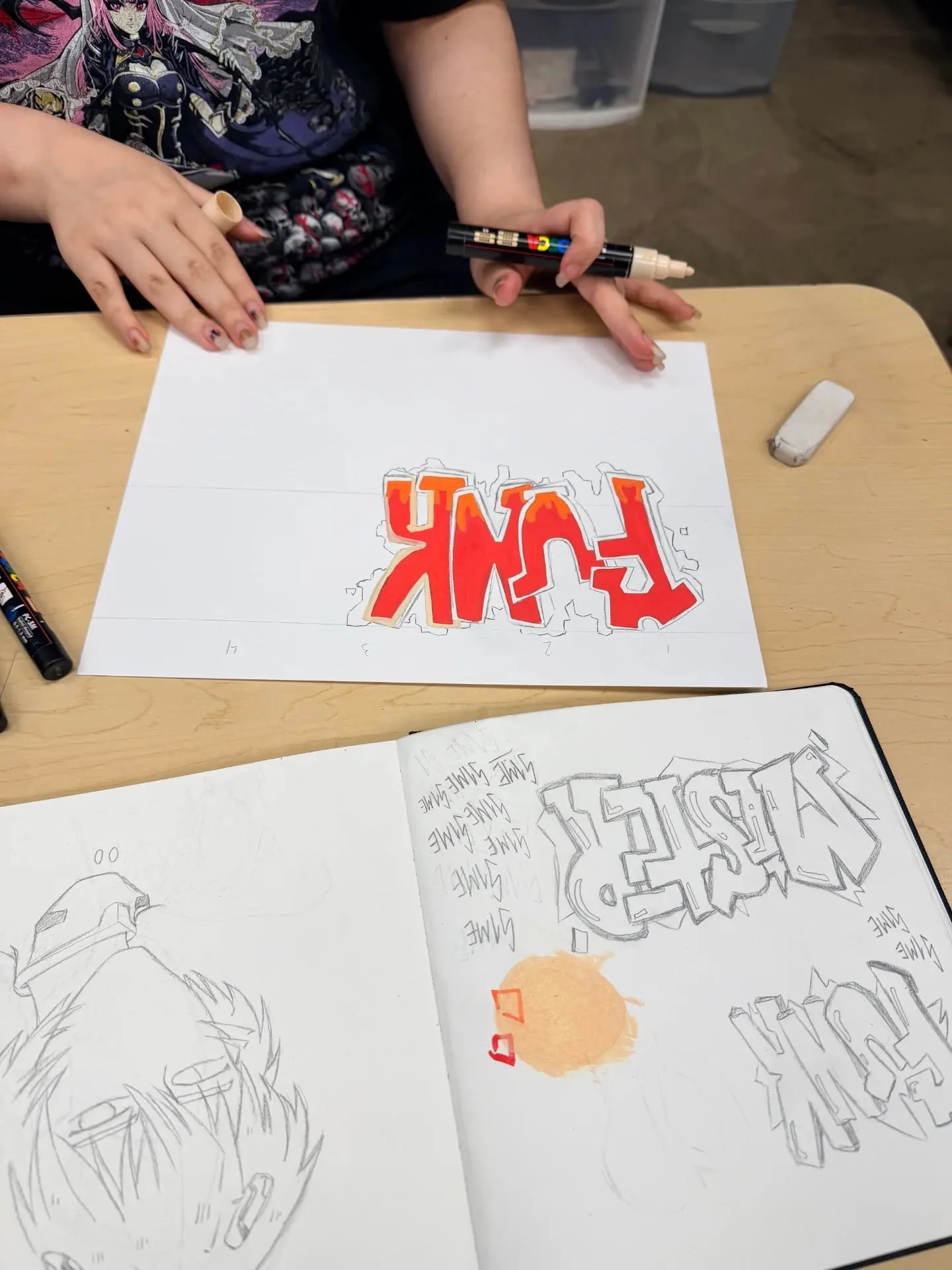 Amazing works in progress from Studio 416, our adolescent program at The Art Room!