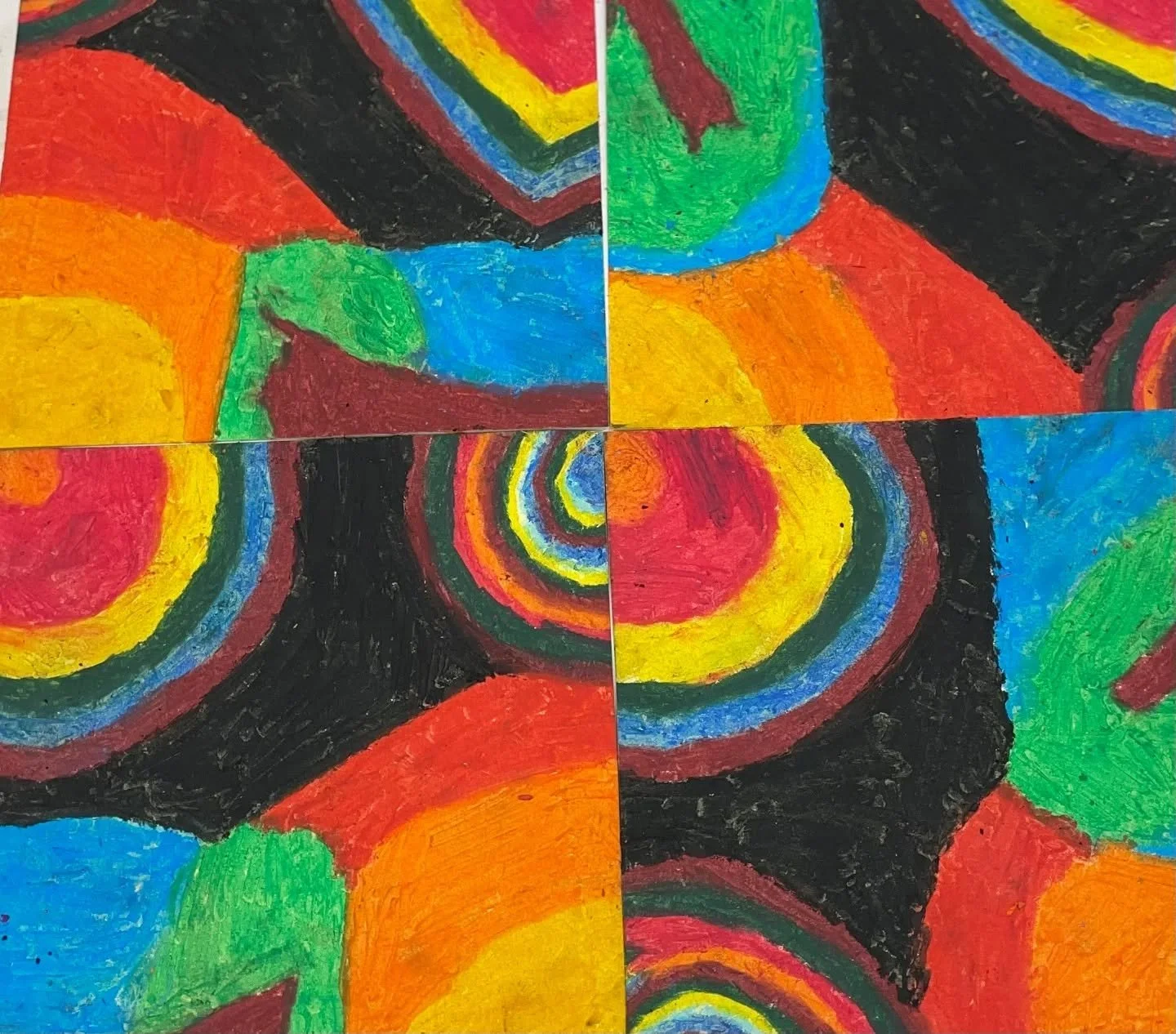 ❤️ Gorgeous works by Art Room Members at last week's Therapeutic Thursday workshop, where we explored boundaries while doing the Magic Square Design.