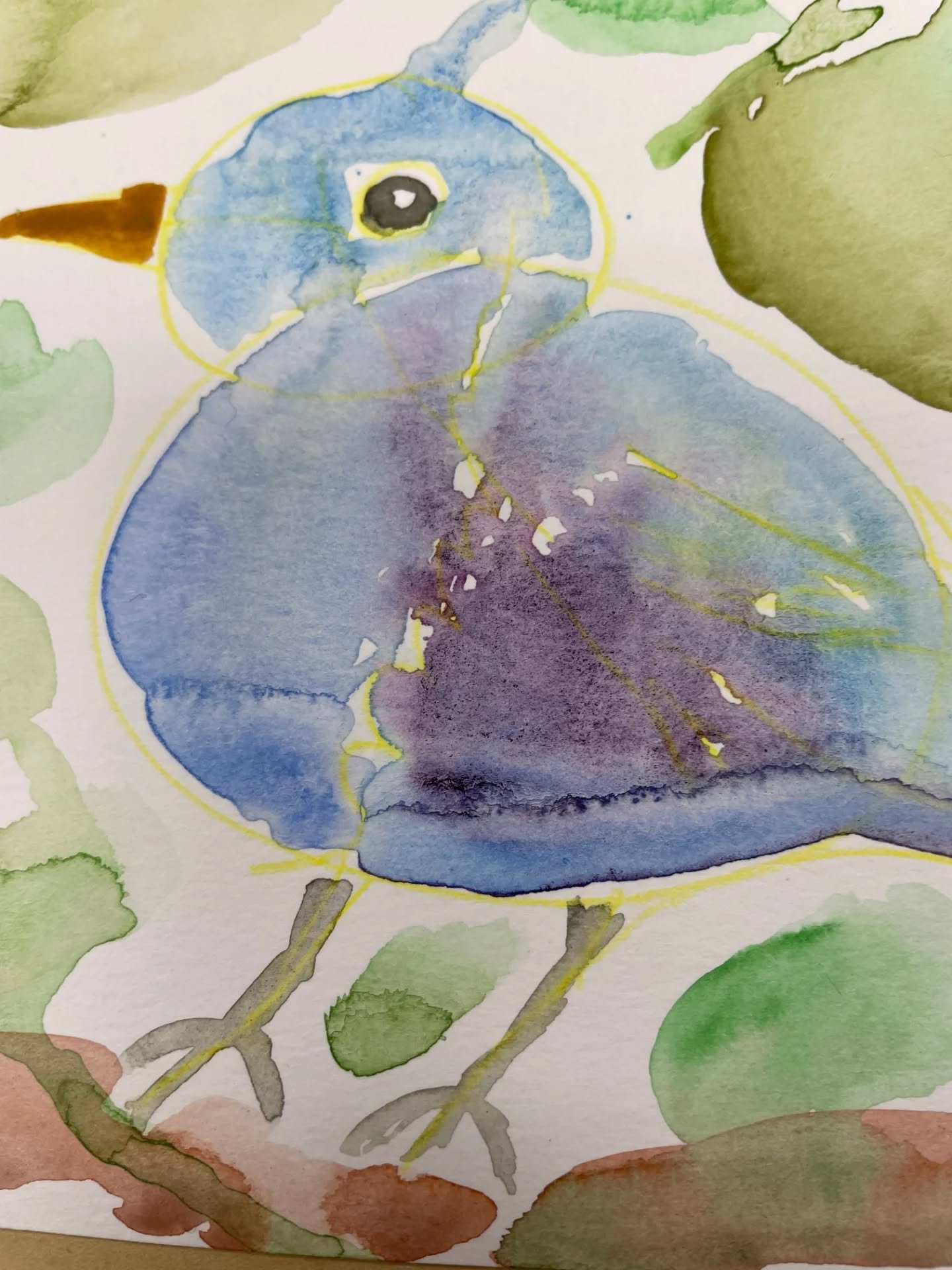 Beautiful birds and flowers by Members at last week's Therapeutic Thursday class!