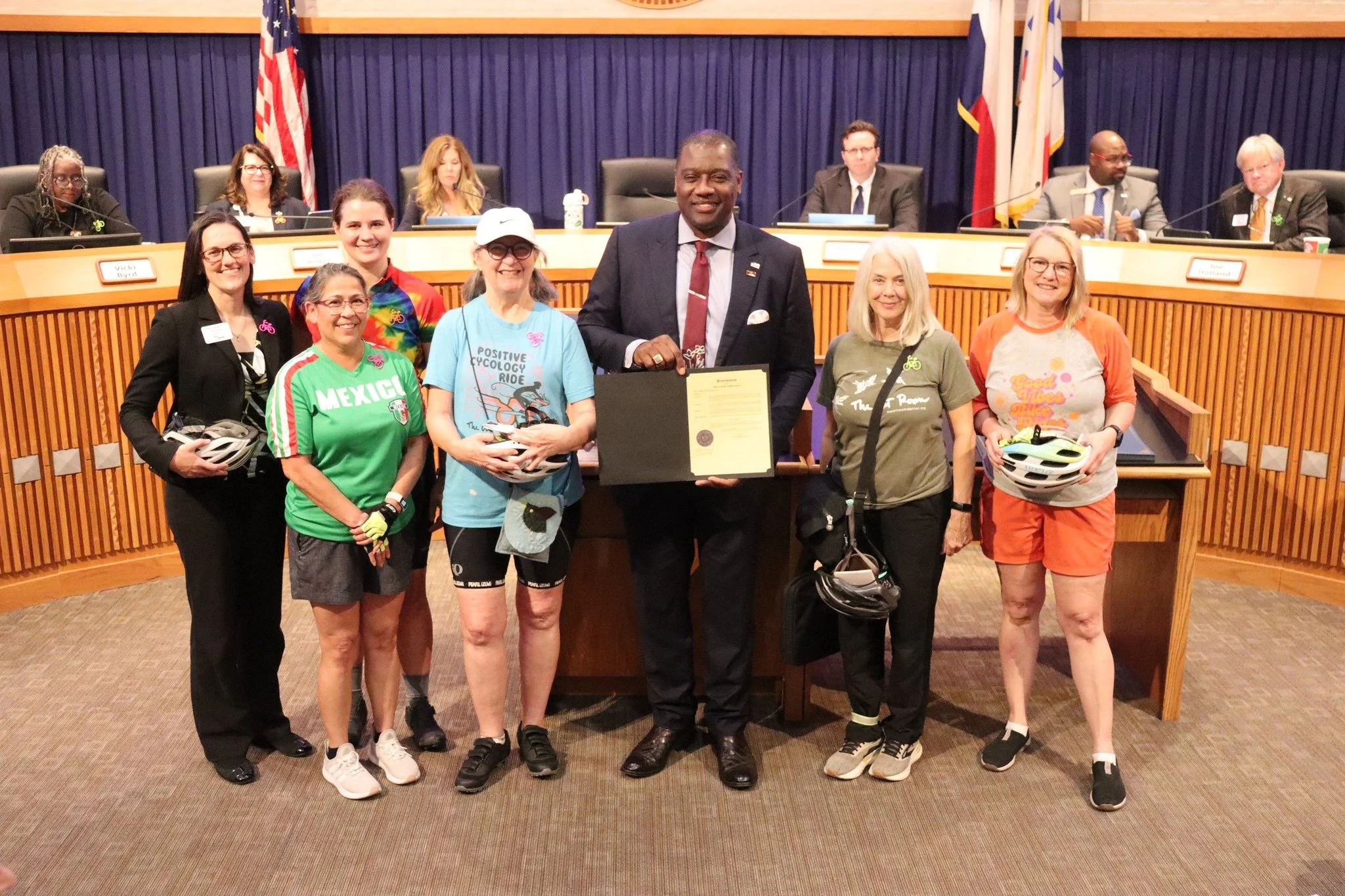 Last night The Art Room was presented a proclamation for National Bike Month at the Denton City Council meeting.

May is both National Bike Month and Mental Health Awareness Month: come celebrate with us next Saturday, May 16, at our fourth annual Po