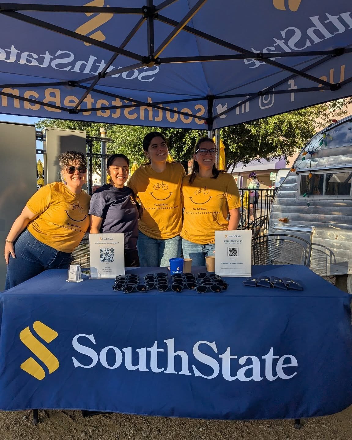 Good morning from our Positive Cycology Ride! 

We're so grateful to our title sponsors, @southstatebank ! Thank you! 🚴💕