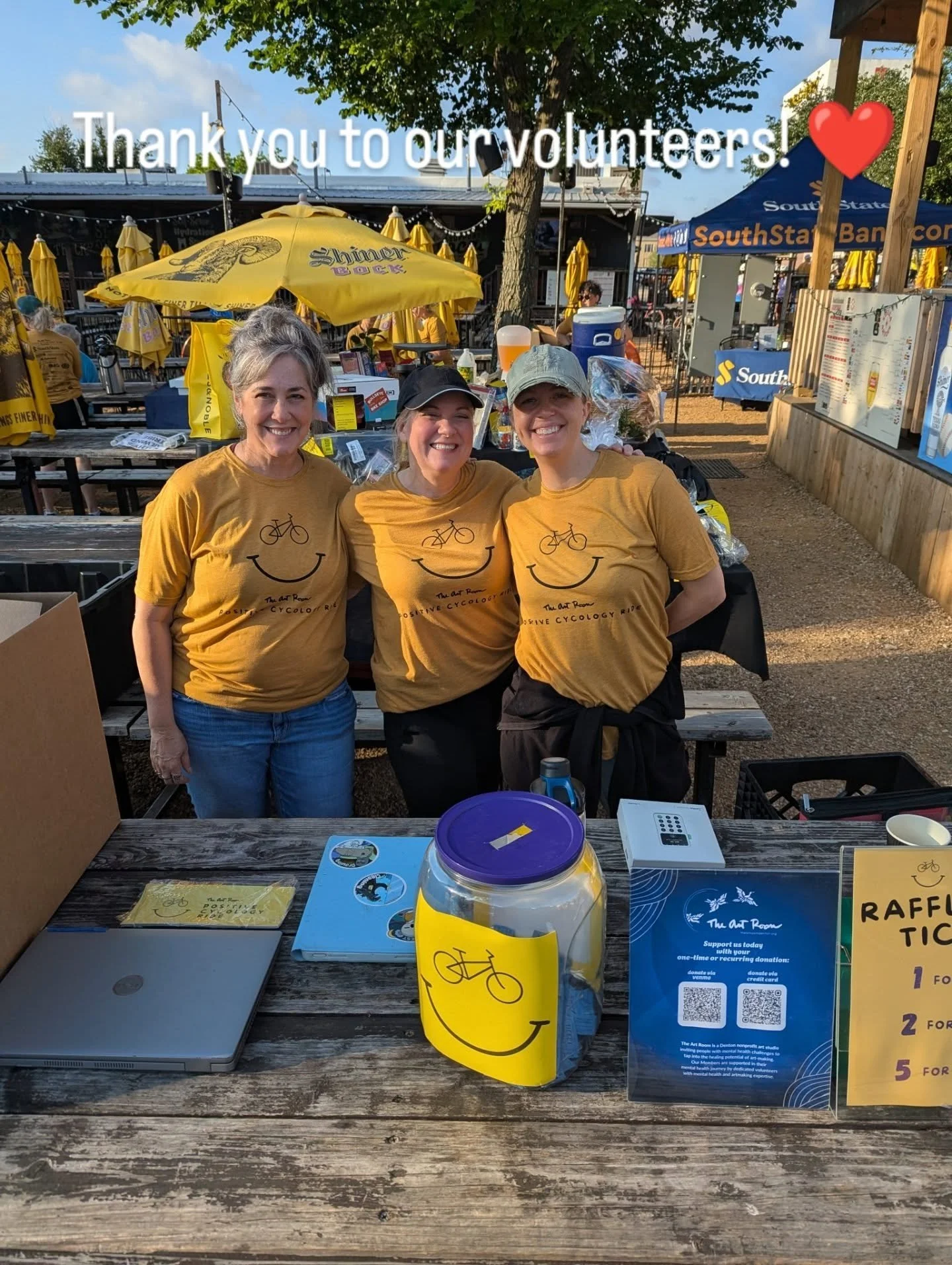 It's a beautiful morning at The Art Room's Positive Cycology Ride 🌞

Thank you to our volunteers, and thank you to our riders!