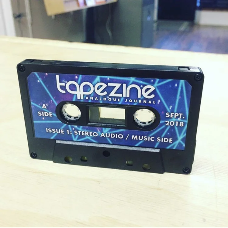 🔥 #Tapezine issue 1 features some Chanteclair music. It is now available @thedupeshop ! #Tapezine combines sound, image, text and data using a standard audio cassette 😍 Also featuring work by @provincialparcs 🎼👩🎨🌍