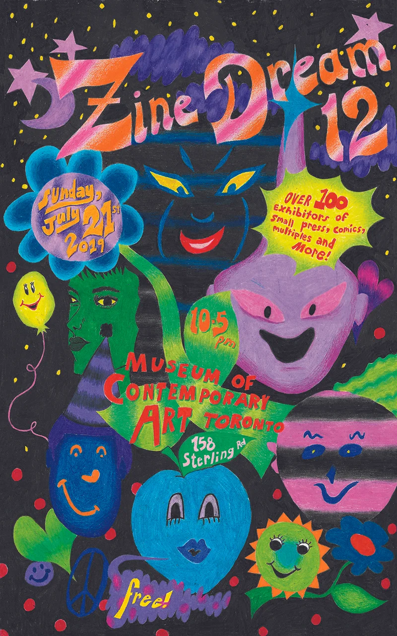 It’s my first year participating in Zine Dream! Really looking forward to it. I’ll be selling tapes, prints and some more (😉). Like the poster says, it’s on Sunday, July 21st at MOCA Toronto.