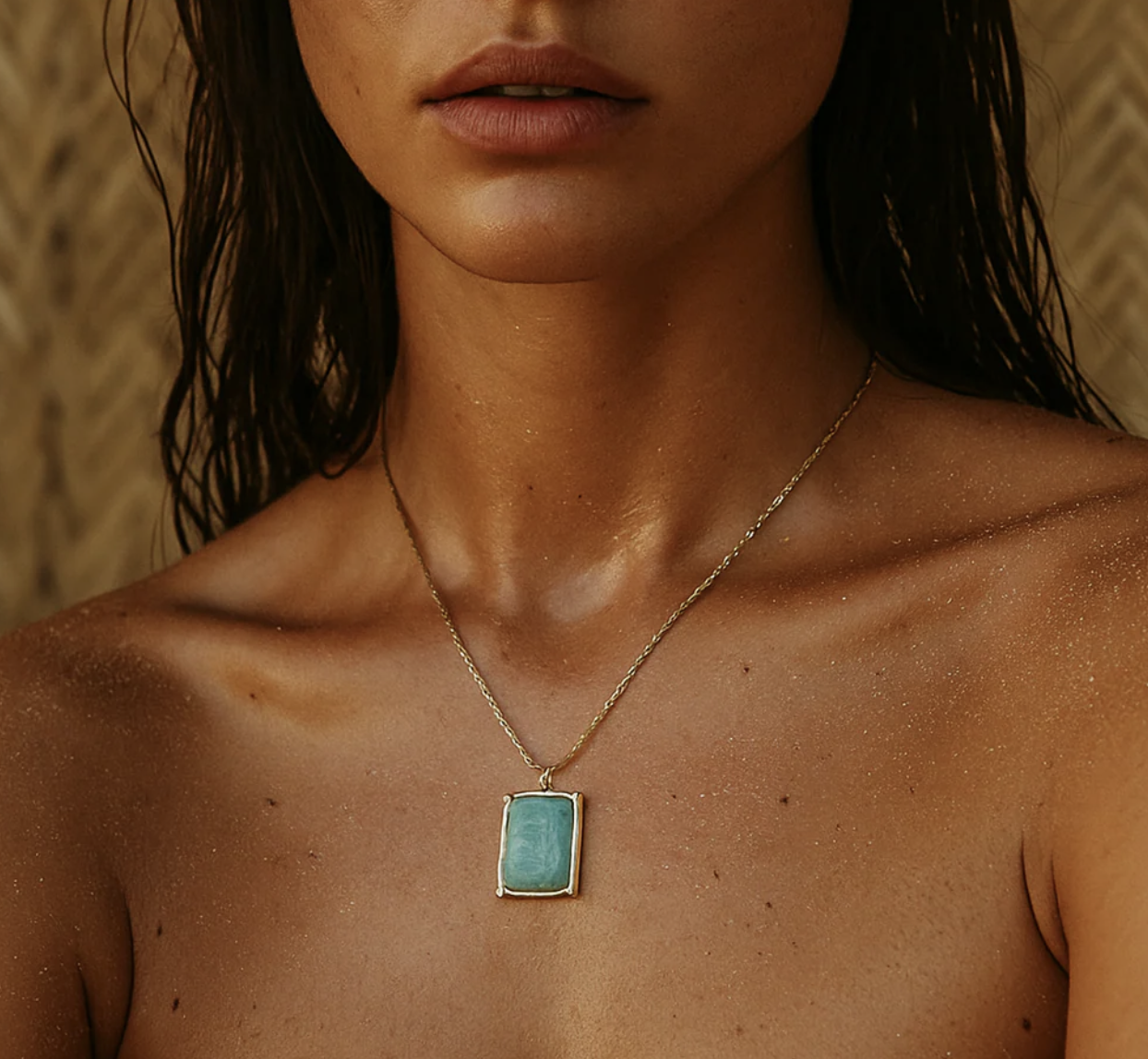 EV- Winnie Amazonite Pendant Necklace