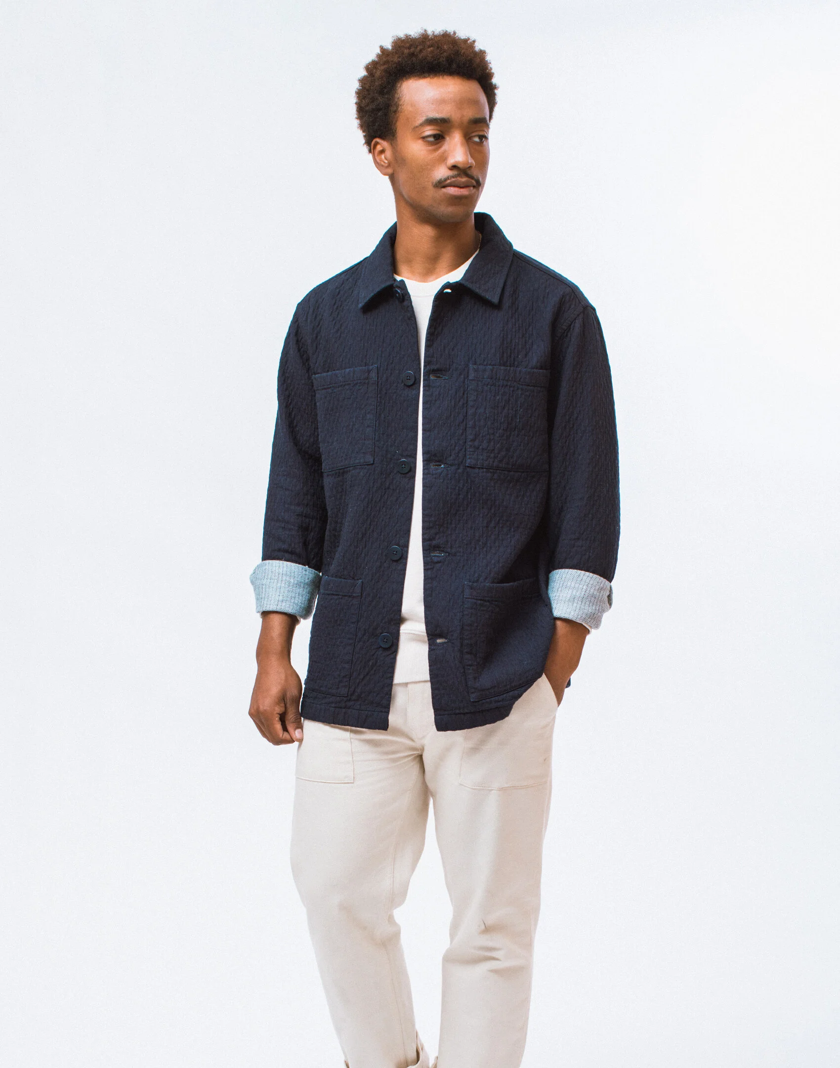 Mayson Clothing — Quilted Indigo Jacket