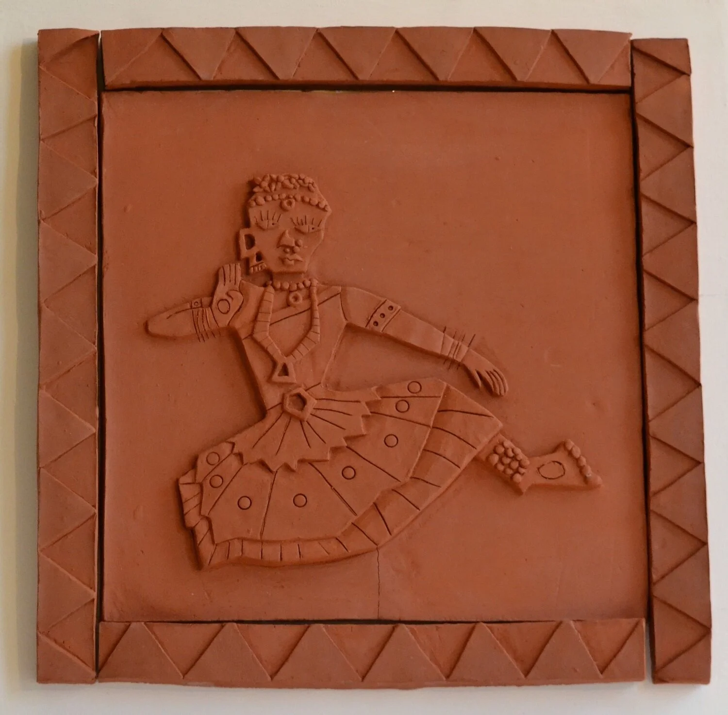 Dance Form1 (16”x16”, Terracotta)