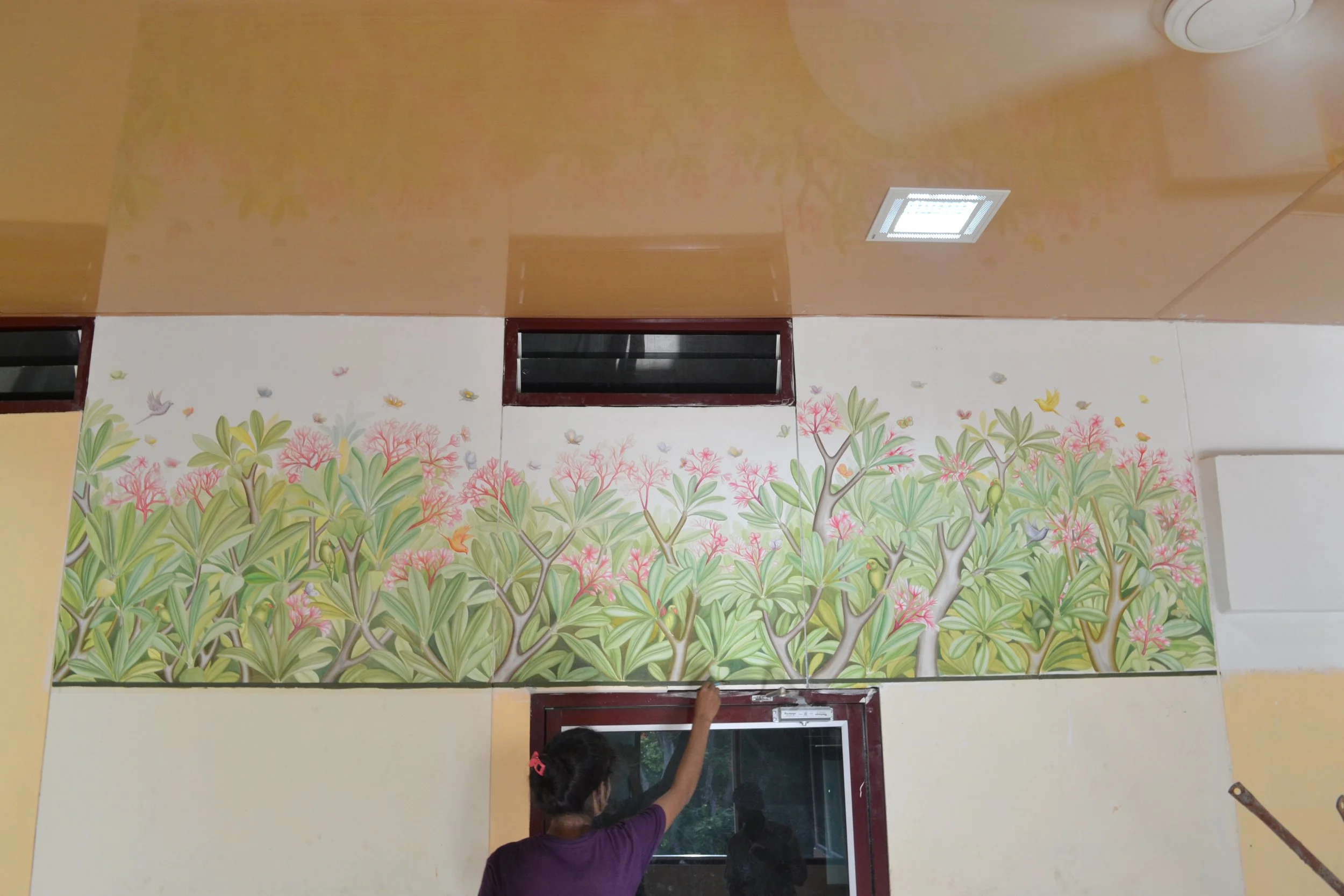 Collaborated Mural at Kottayam, Kerela, Inida