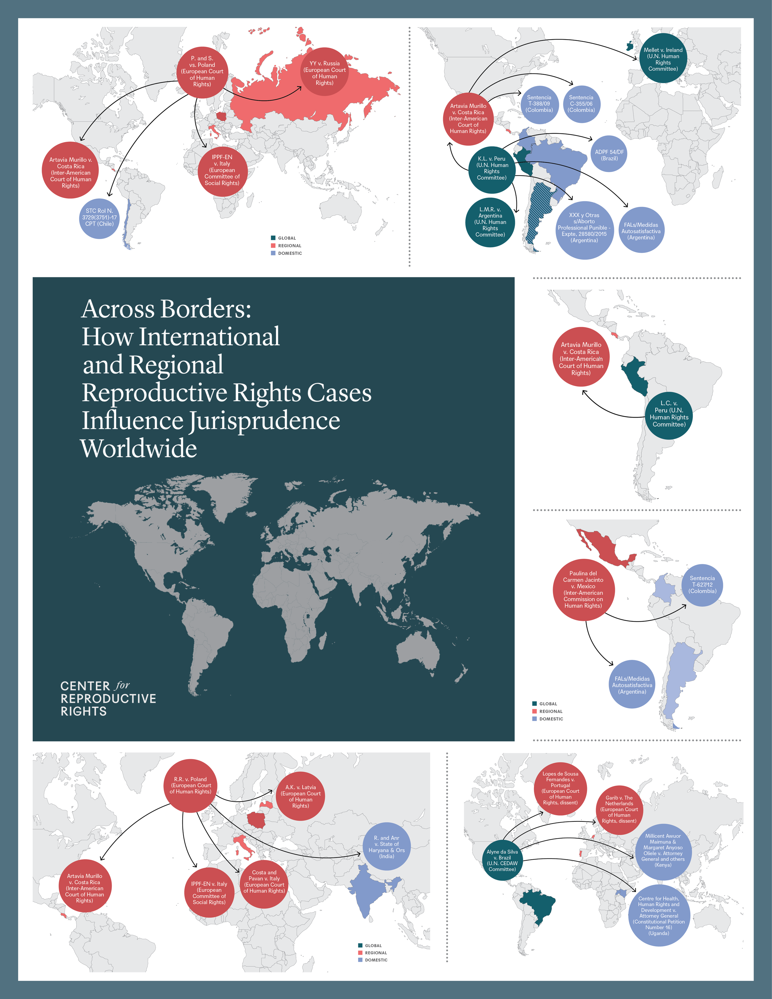  Maps for CRR’s Global Litigation Impact Tracking Report, 2021 