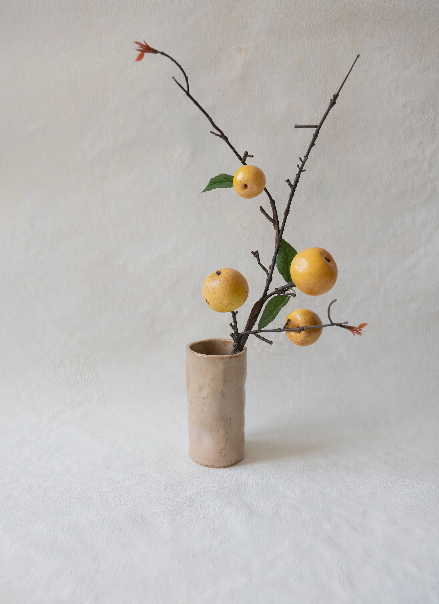 Ceramic Sandstone Pinch Vase