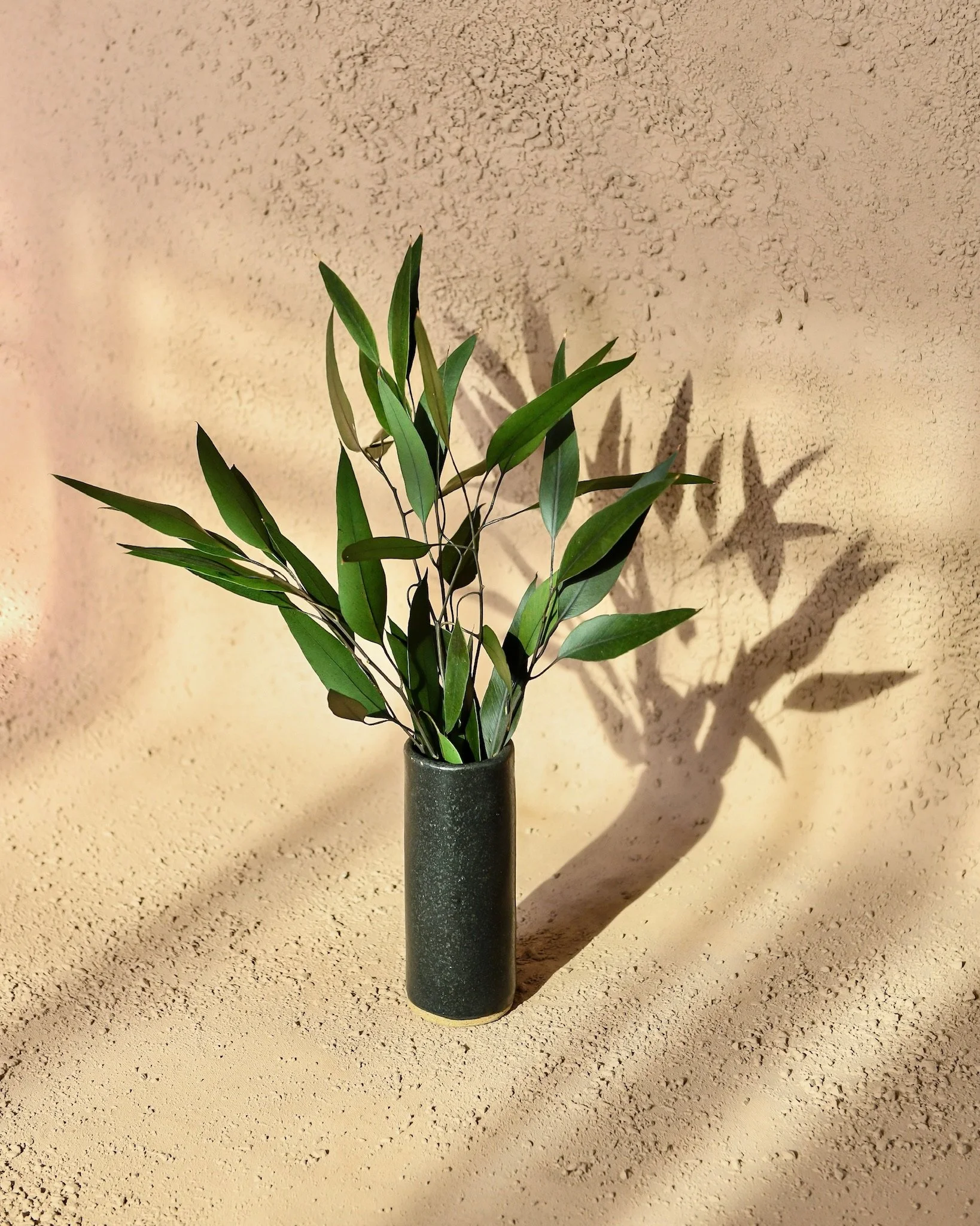 Ceramic Igneous Vase 6'' Tall 2.25'' Wide - $38