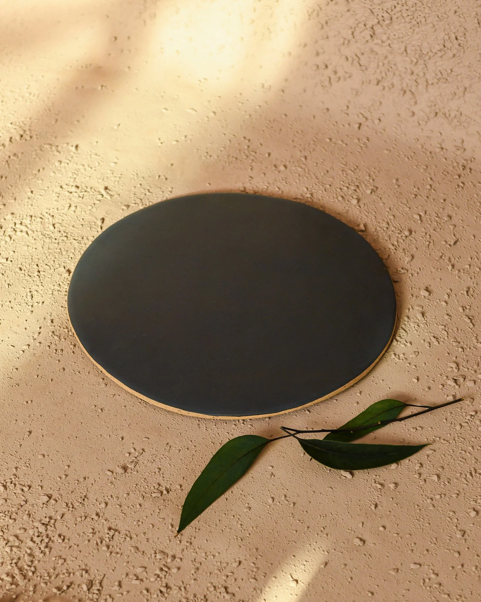 Ceramic Igneous Serving Tray 8.5'' Round - $48