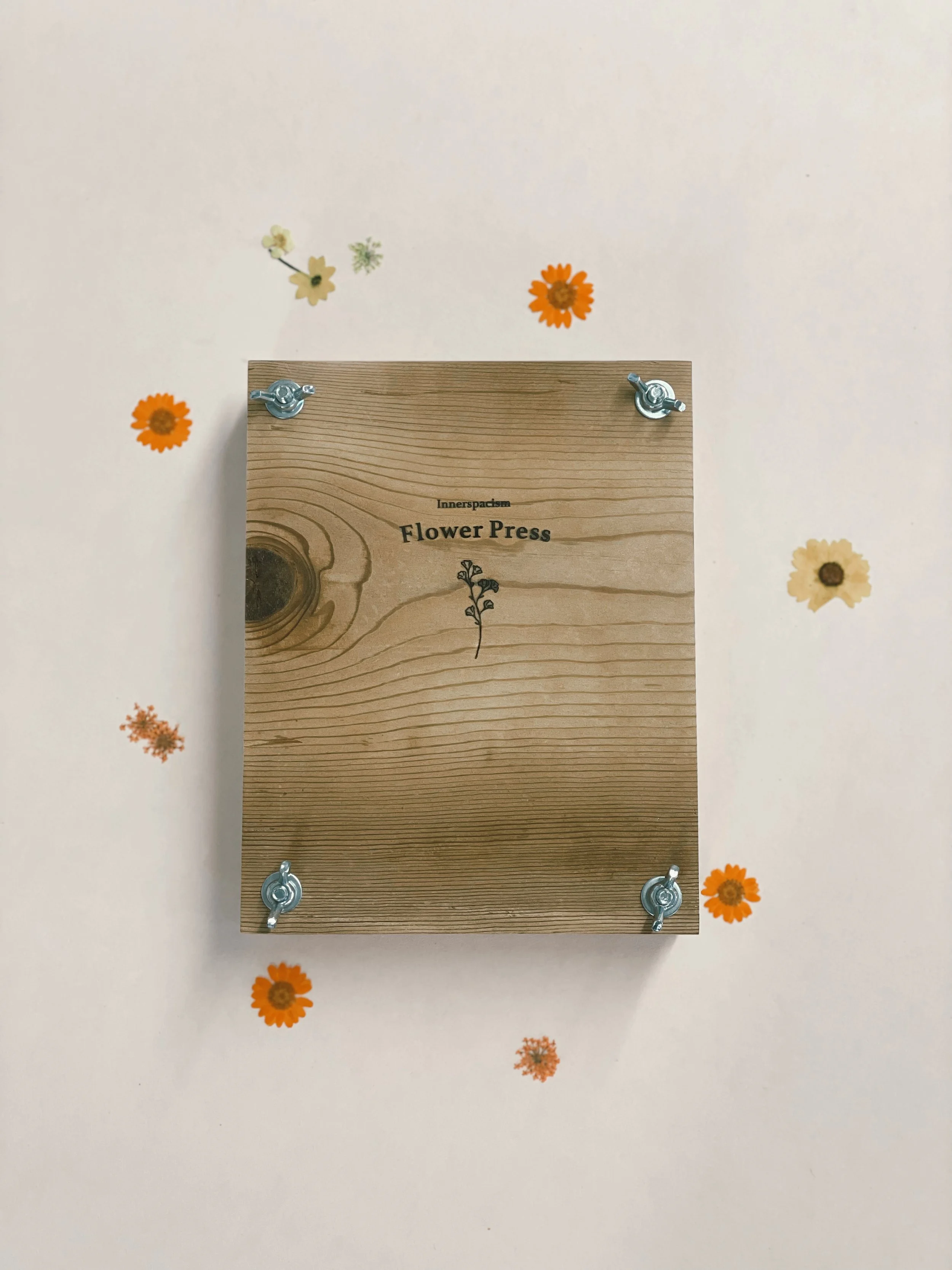 Rustic Wooden Flower Press
