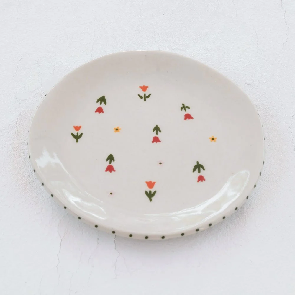 Field of Flowers Salad Plate