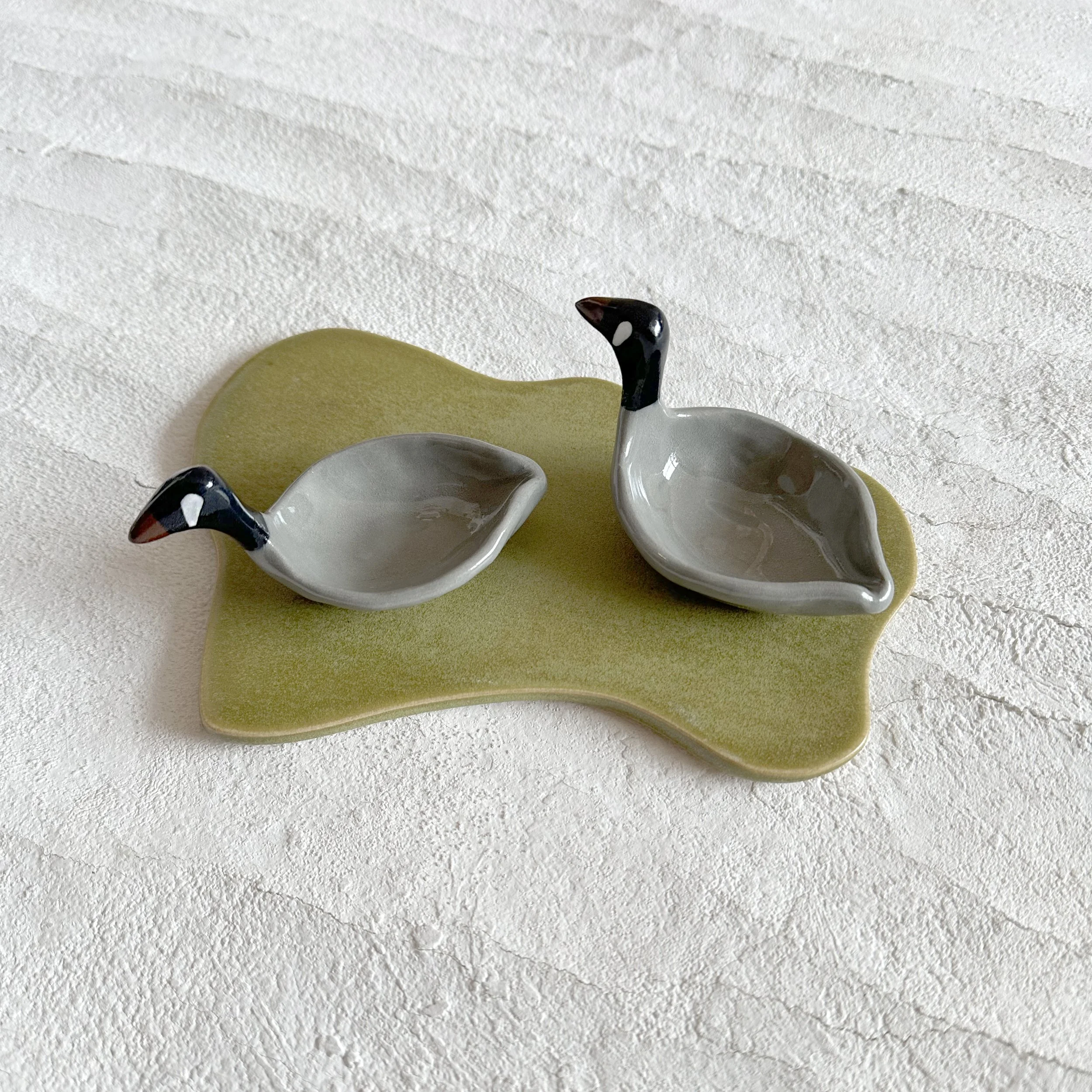 Ceramic Canadian Goose Holder