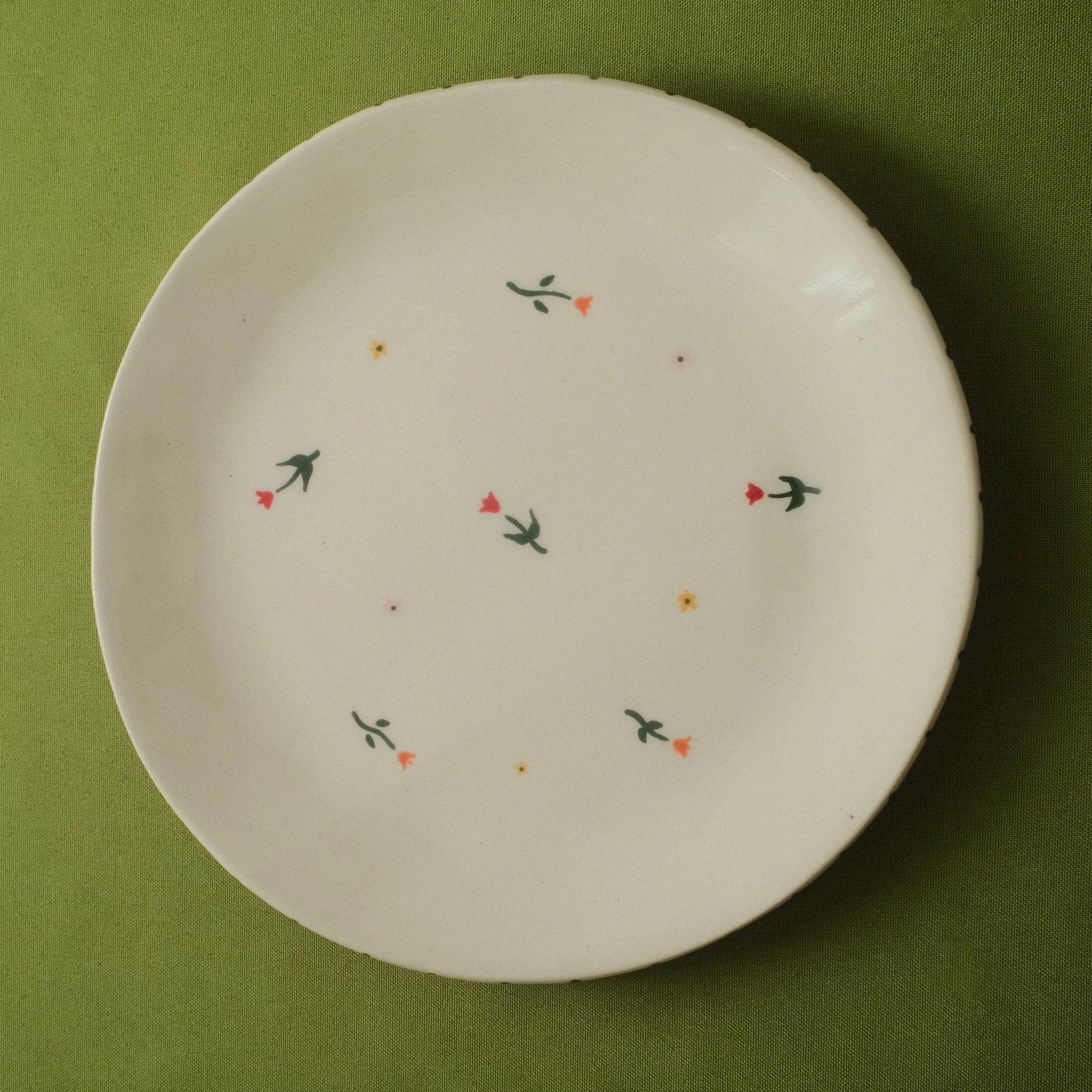 Field of Flowers Ceramic Salad Plate