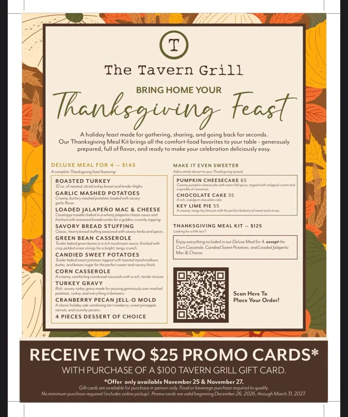 Thanksgiving Feast Fundraiser