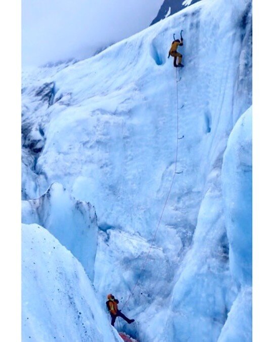 1:00 AM in the Chugach. Soft steep ice... Poor feet. Too many screws. Such is life when you&rsquo;re still climbing glacial ice at this hour. June 2019 with @shadowstaley. Our heli-access climbing arena complete with basecamp was primo last season. ?