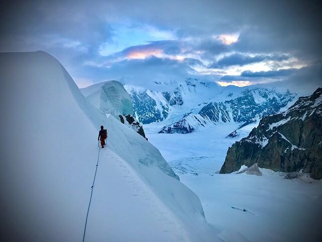 For the first time in many decades, Spring at Kahiltna was a lonesome wilderness, of which we gratefully &amp; humbly enjoyed... .
.
#WeAreRab @rab.equipment @sterlingrope @goalzero @cilogear_official @revo