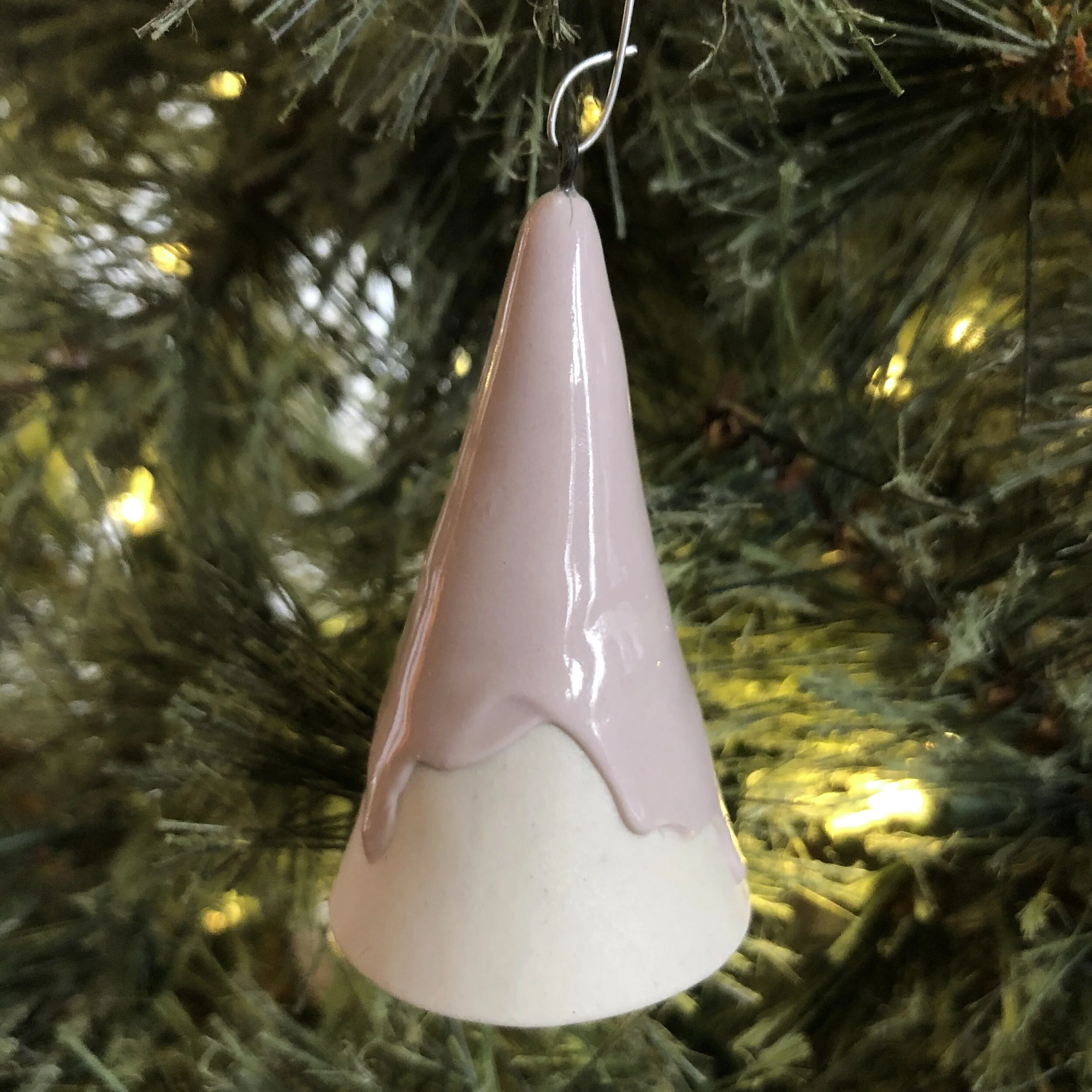 Lavender drip tree ornament.jpeg