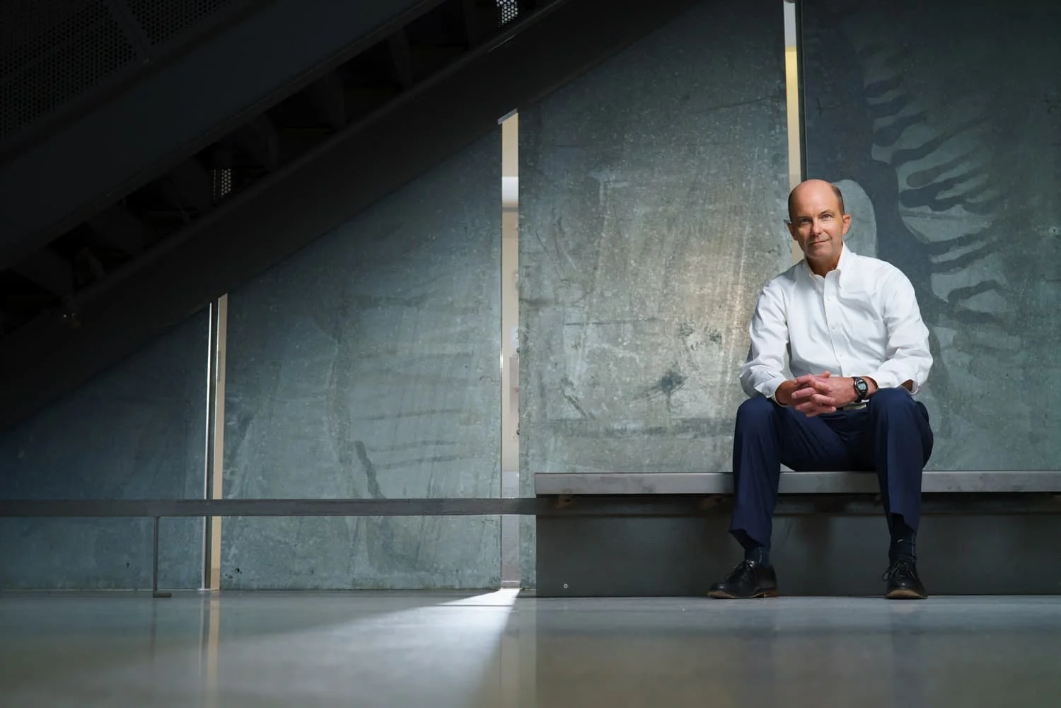 mentor sitting on bench